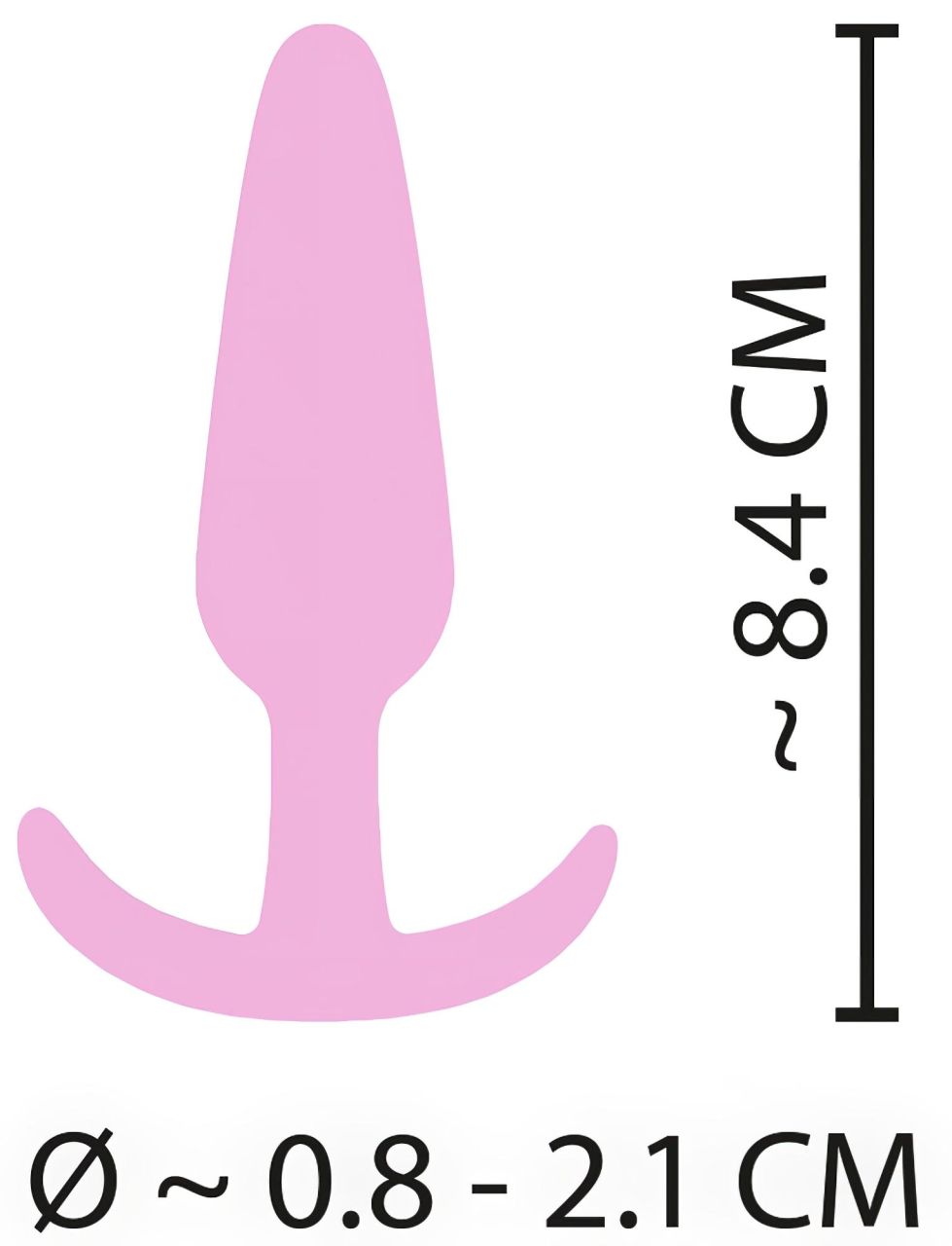 Cuties Mini Butt Plug - szilikon anál plug (pink) Cuties Mini Butt Plug - szilikon anál plug (pink)