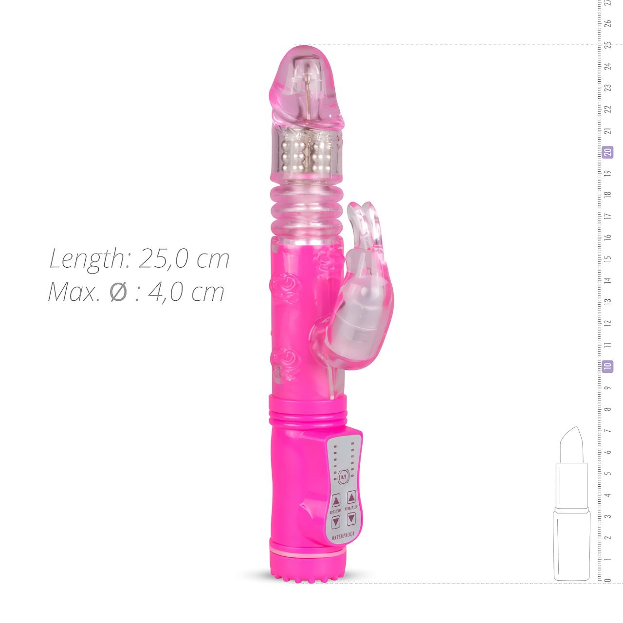 EasyToys Bunny - lökő vibrátor (pink)