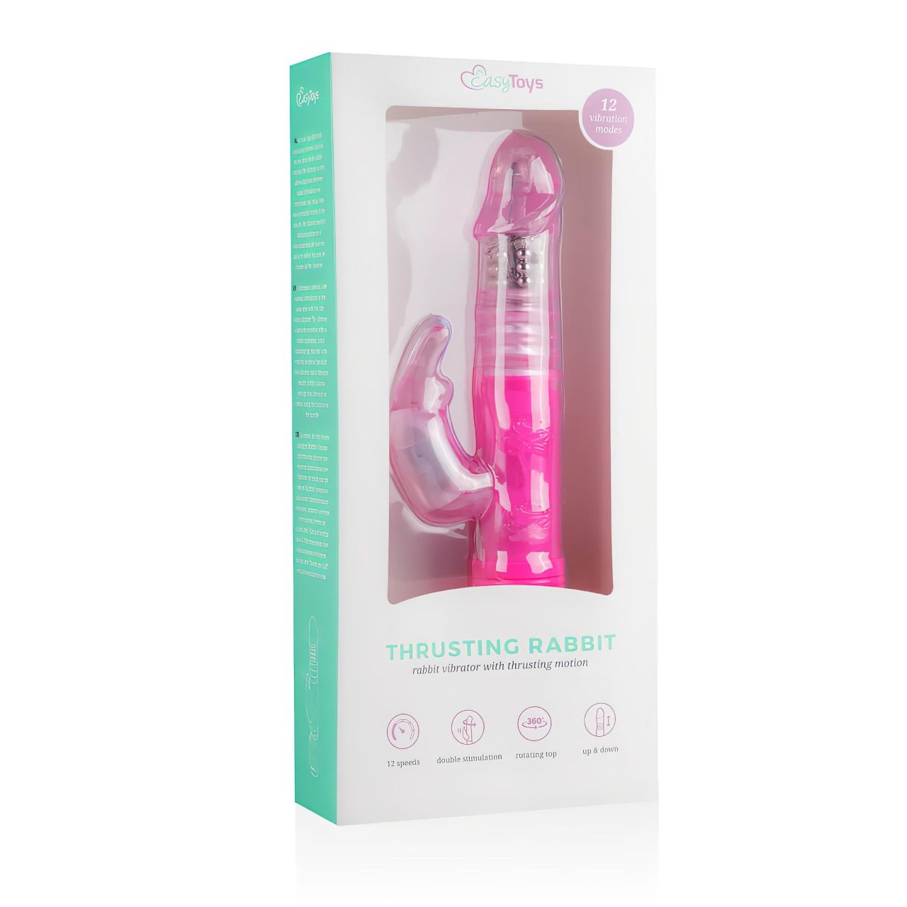 EasyToys Bunny - lökő vibrátor (pink)