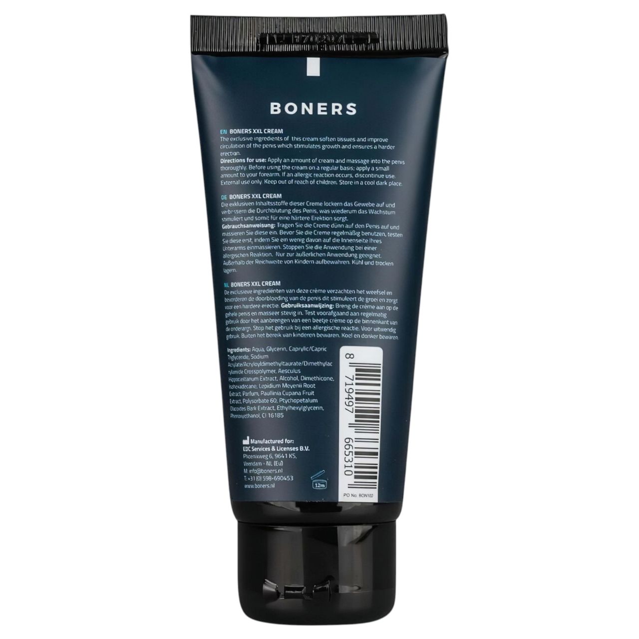 Boners Essentials XXL - intim krém férfiaknak (100 ml) Boners Essentials XXL - intim krém férfiaknak (100 ml)