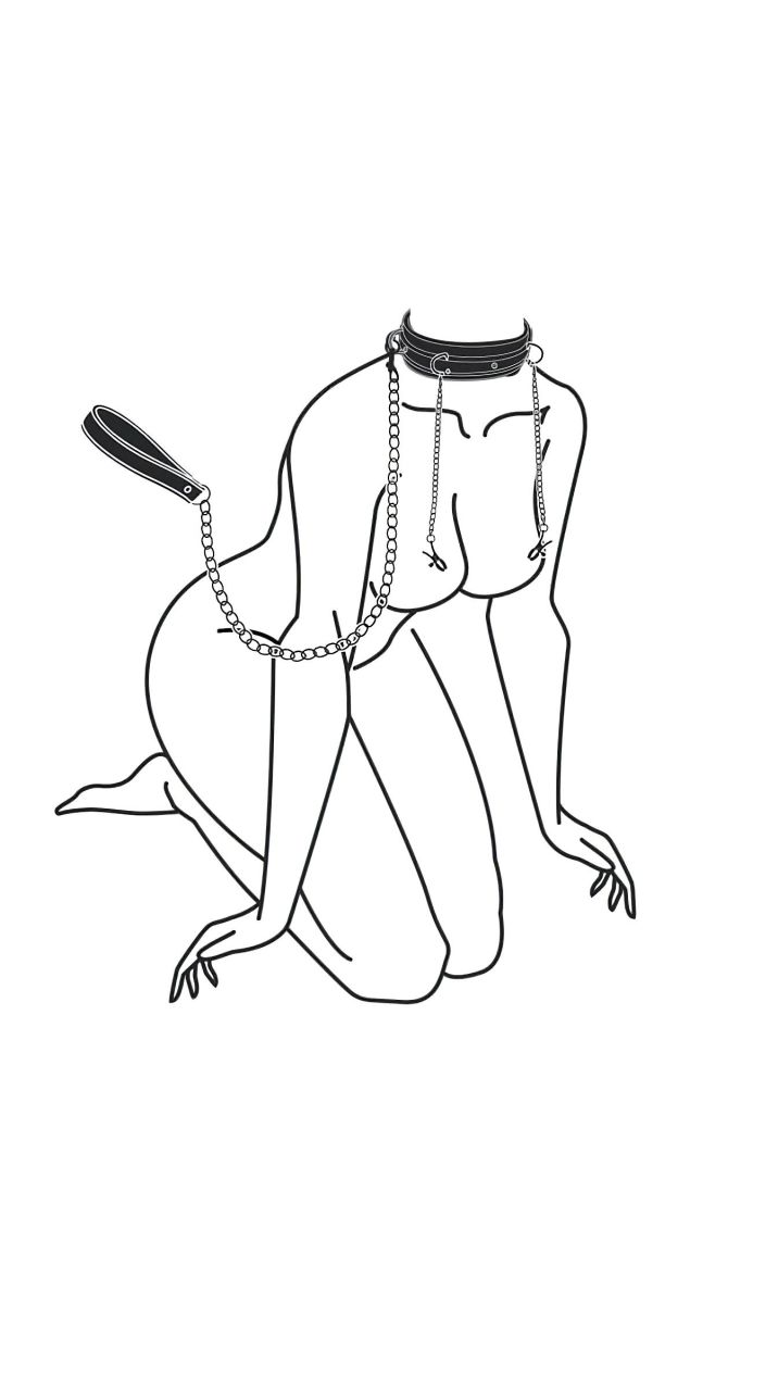 EasyToys - bimbócsipesz, nyakörv és póráz bondage szett (4 részes)