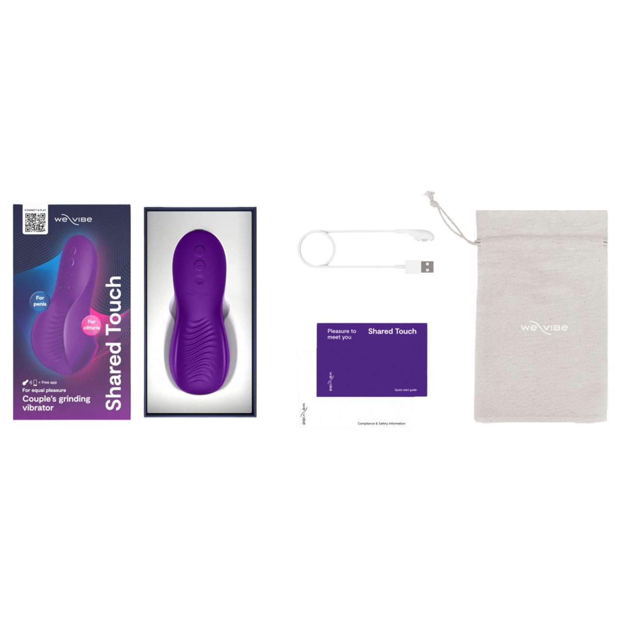 We-Vibe Shared Touch - okos párvibrátor (lila)