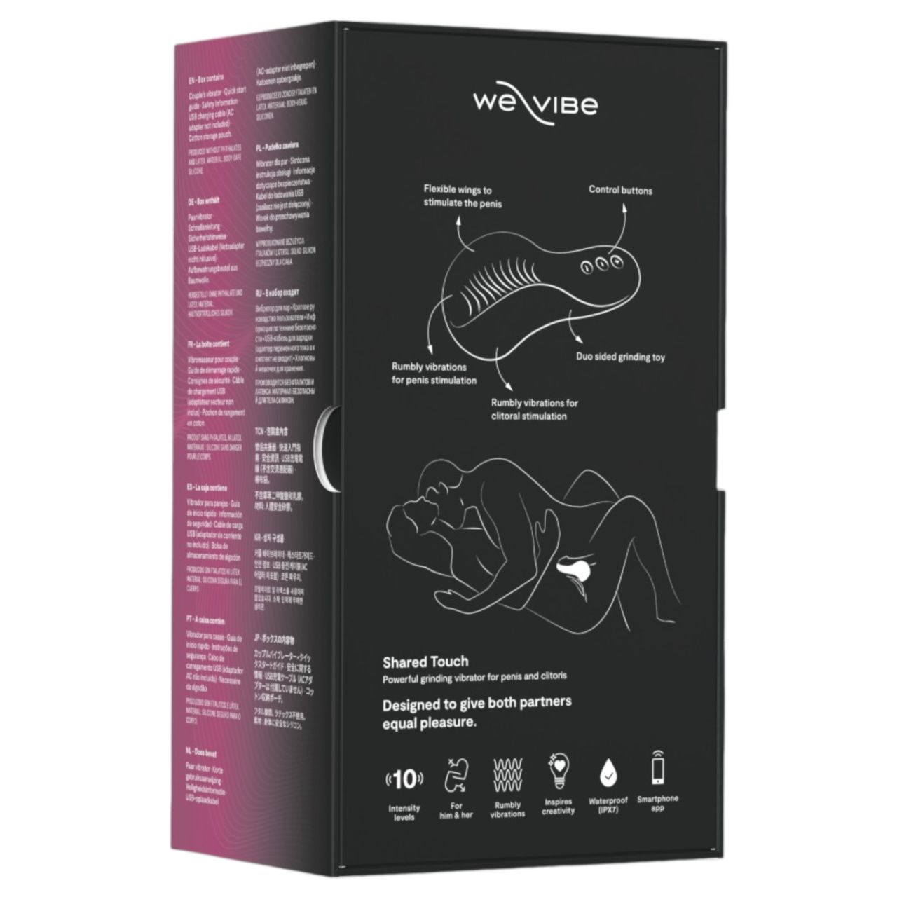 We-Vibe Shared Touch - okos párvibrátor (fekete)