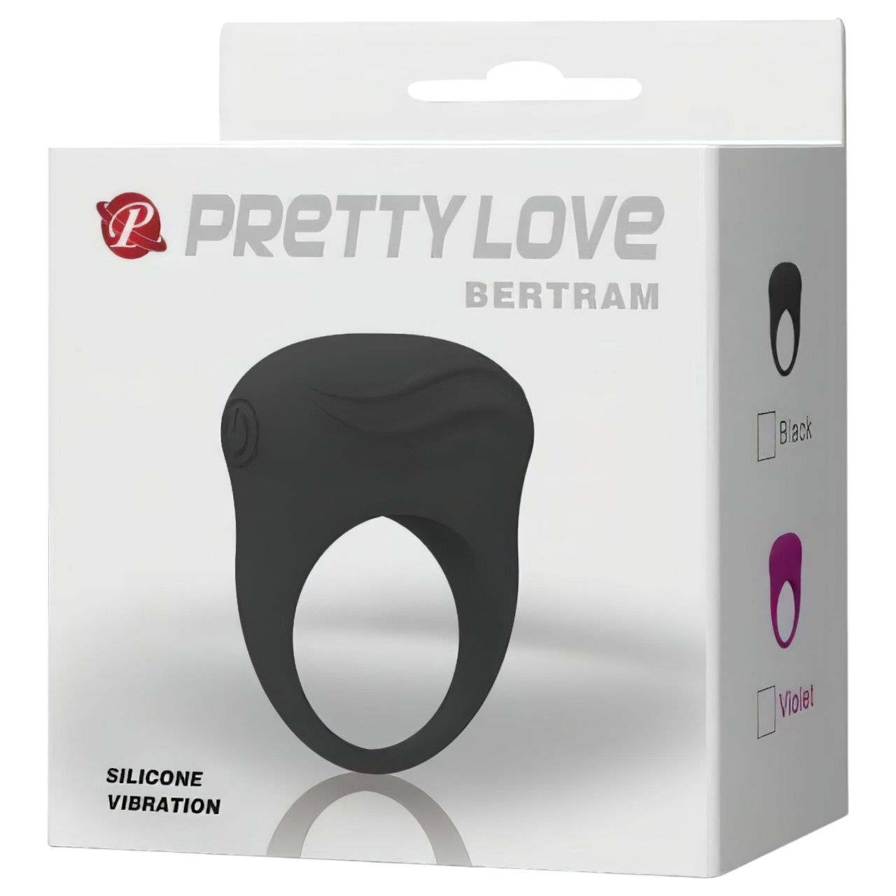 Pretty Love Bertram - rezgő péniszgyűrű (fekete)