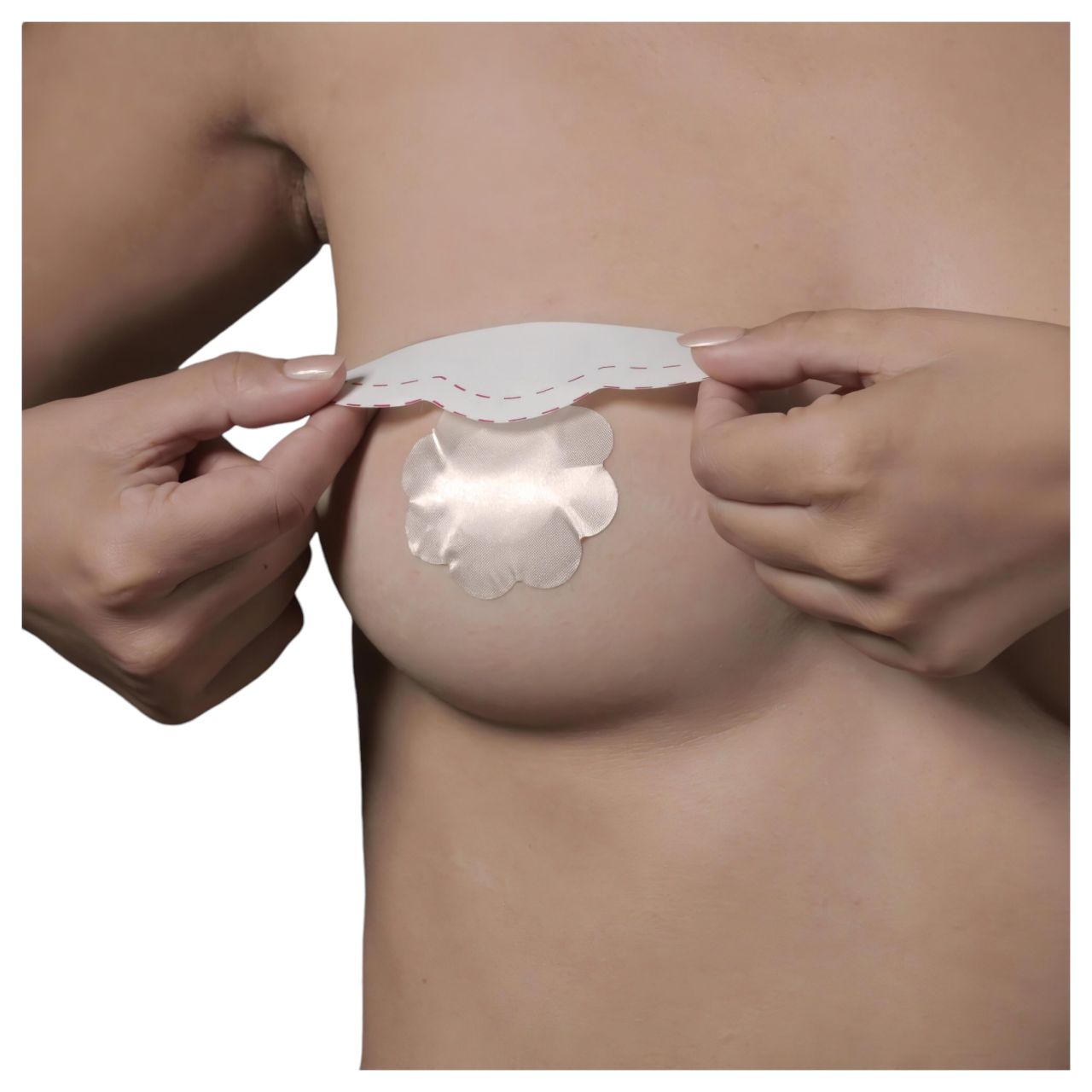 Bye Bra D-F - láthatatlan push-up melltartó tapasz (pink, 6 db)