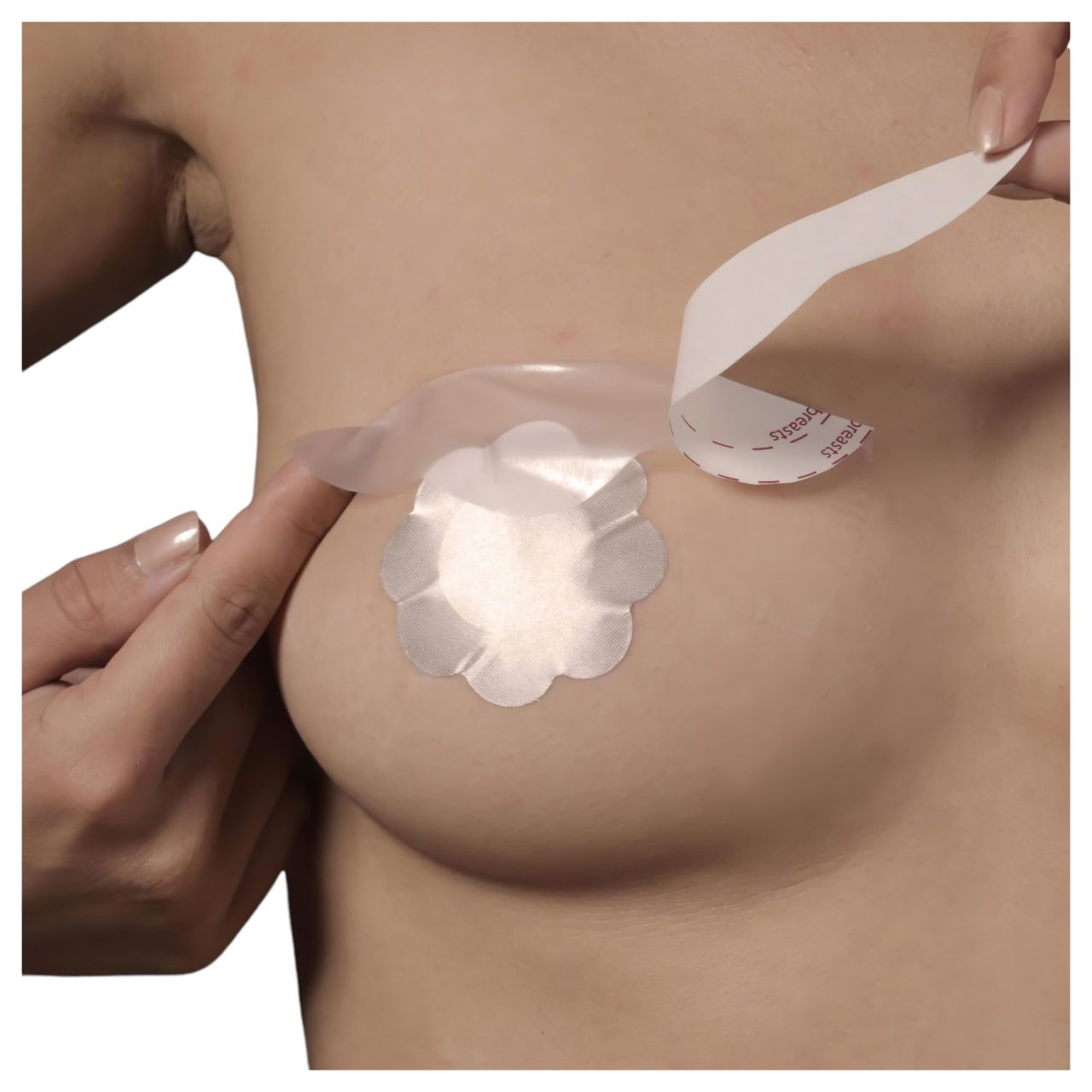 Bye Bra D-F - láthatatlan push-up melltartó tapasz (pink, 6 db)