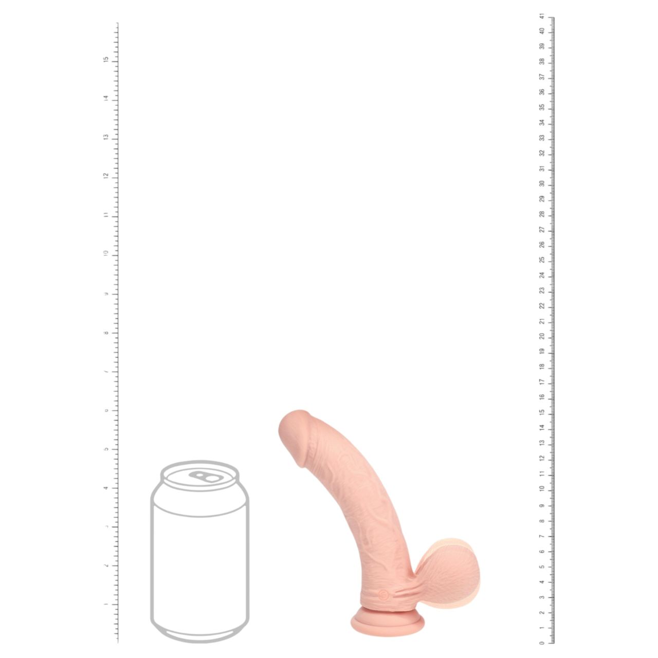 RealRock - dupla sűrűségű élethű vibrátor (testszínű) - 15 cm