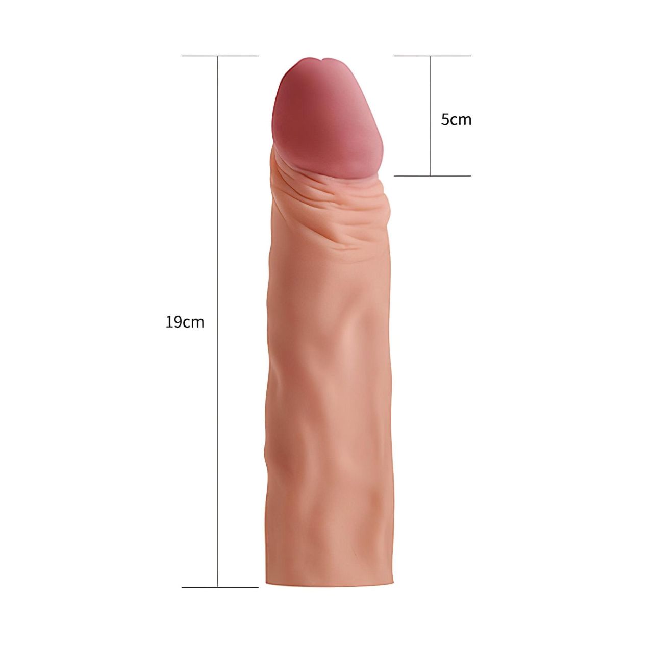 Lovetoy Pleasure X-tender - péniszköpeny - 19 cm (testszínű) Lovetoy Pleasure X-tender - péniszköpeny - 19 cm (testszínű)
