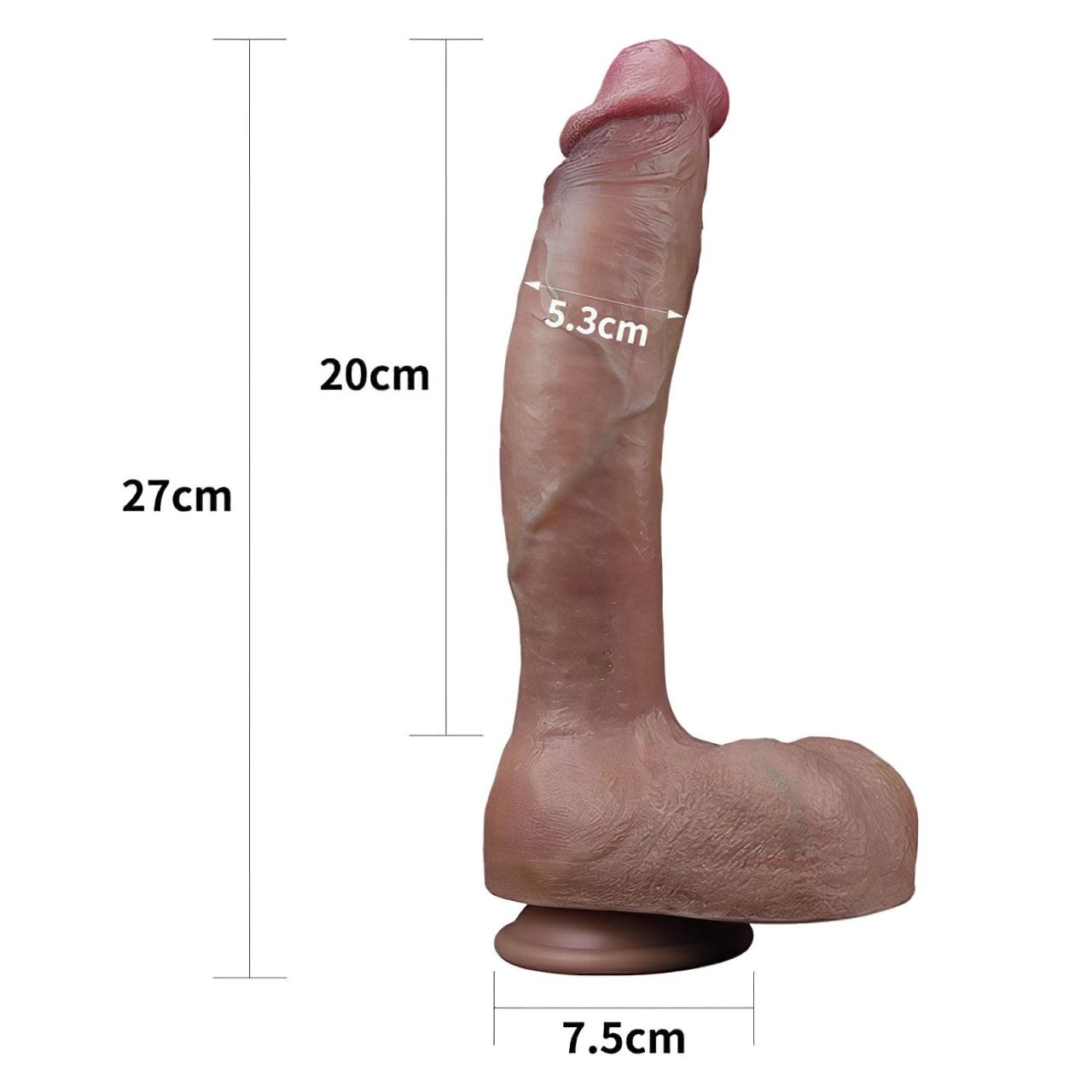 Lovetoy Nature Cock - kétrétegű élethű dildó - 26 cm (testszínű) Lovetoy Nature Cock - kétrétegű élethű dildó - 26 cm (testszínű)