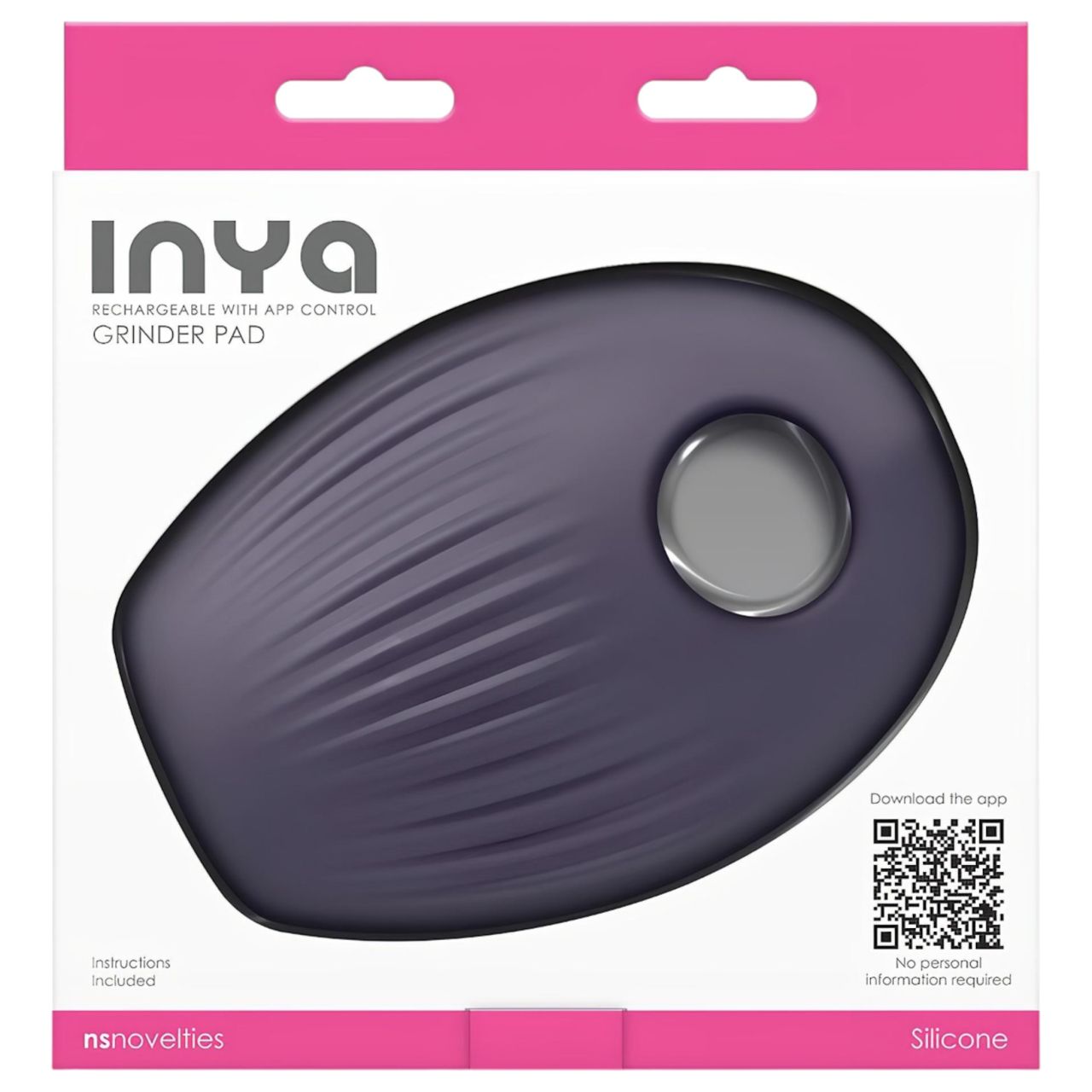 Inya Grinder Pad - App-vezérelt párnavibrátor (lila) Inya Grinder Pad - App-vezérelt párnavibrátor (lila)
