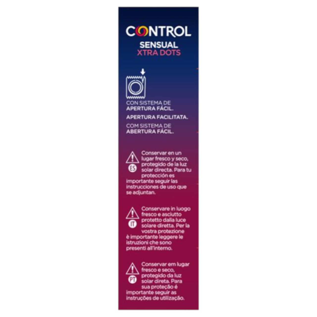 Control - extra pontozott óvszer (12 db)
