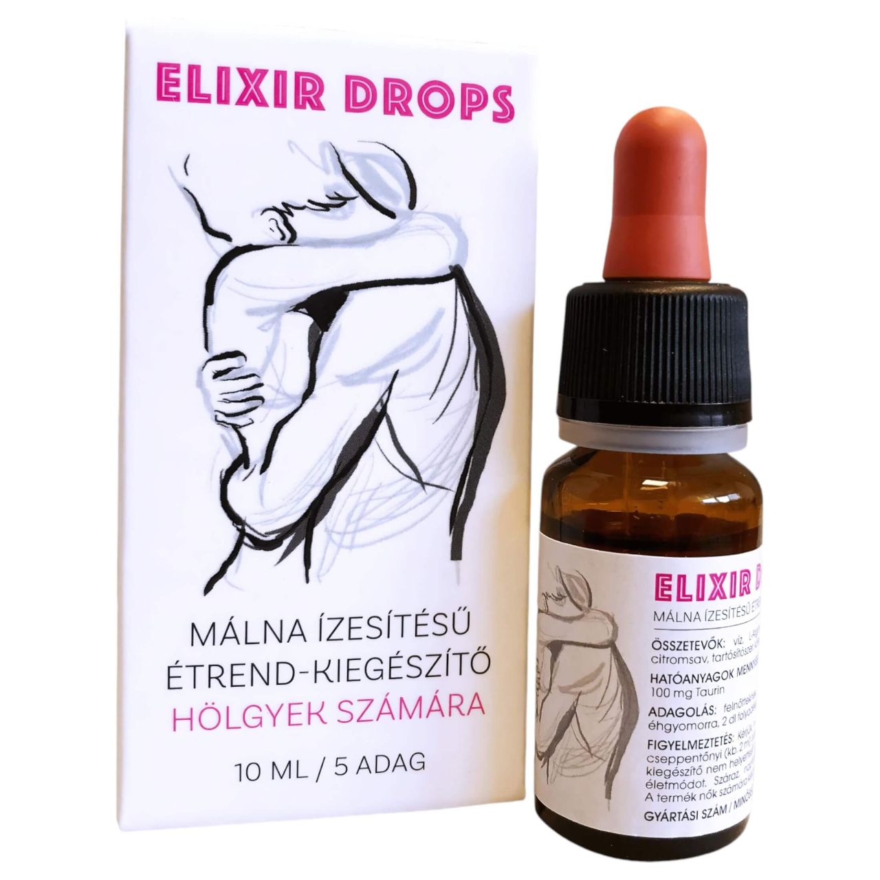 ELIXIR - női vágyfokozó cseppek málna ízben (10 ml) ELIXIR - női vágyfokozó cseppek málna ízben (10 ml)