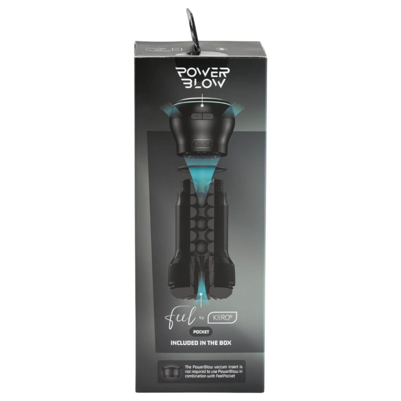 Kiiroo PowerBlow + Feel Pocket zseb maszturbátor (fekete)