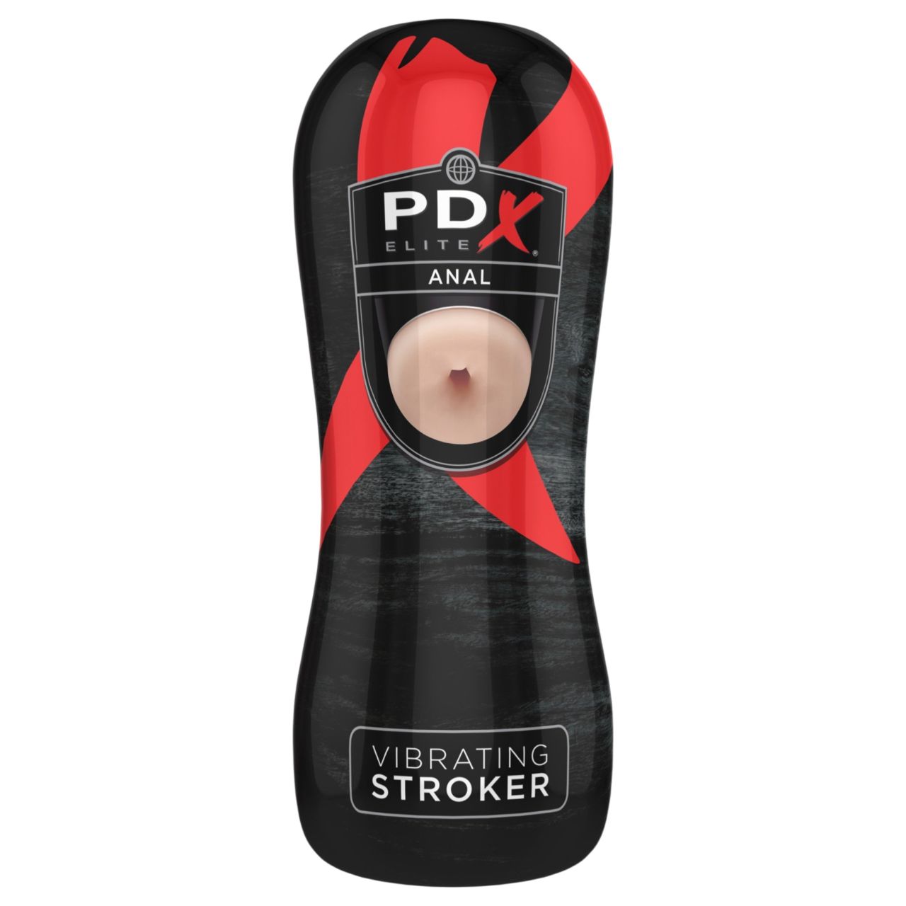 PDX Elite - vibrációs popsi maszturbátor (testszínű)