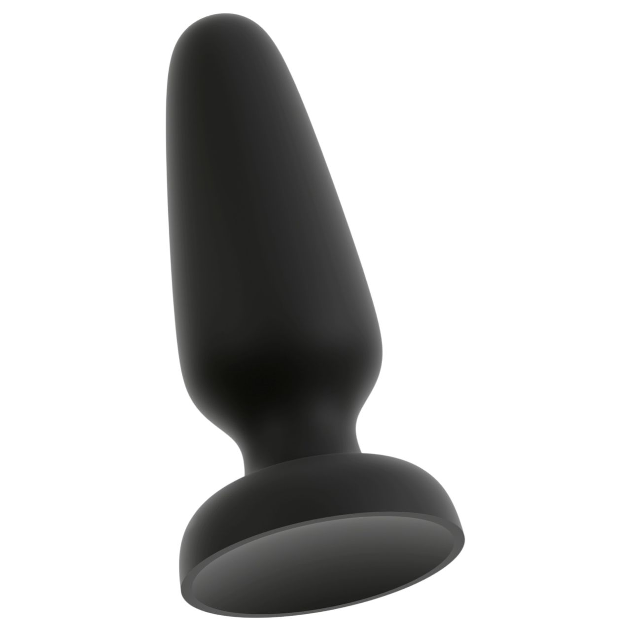 Black Velvets - tapadókorongos szilikon anál plug (fekete) - L