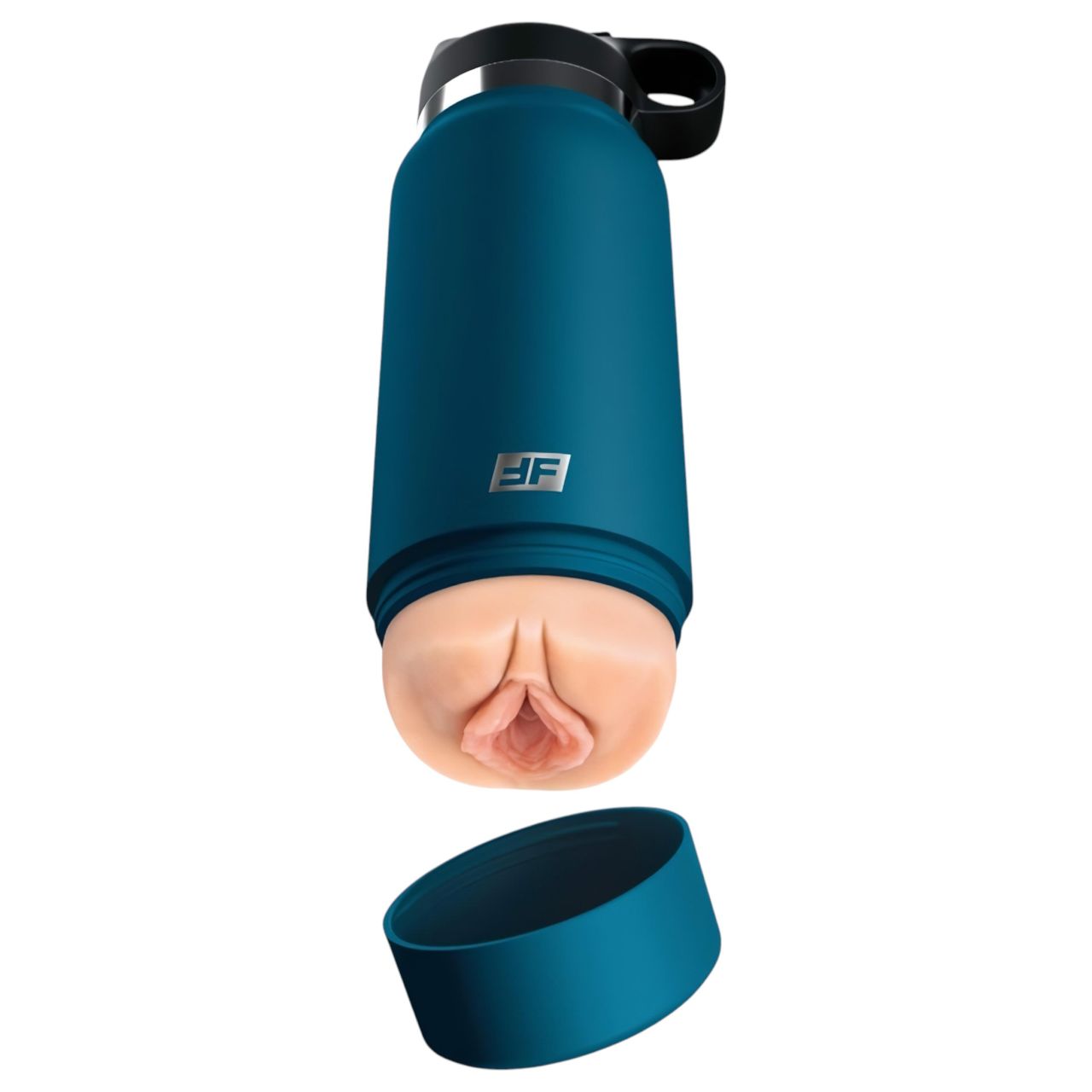 PDX - Fuck Flask Private Pleaser - művagina kulacsban (kék-natúr)