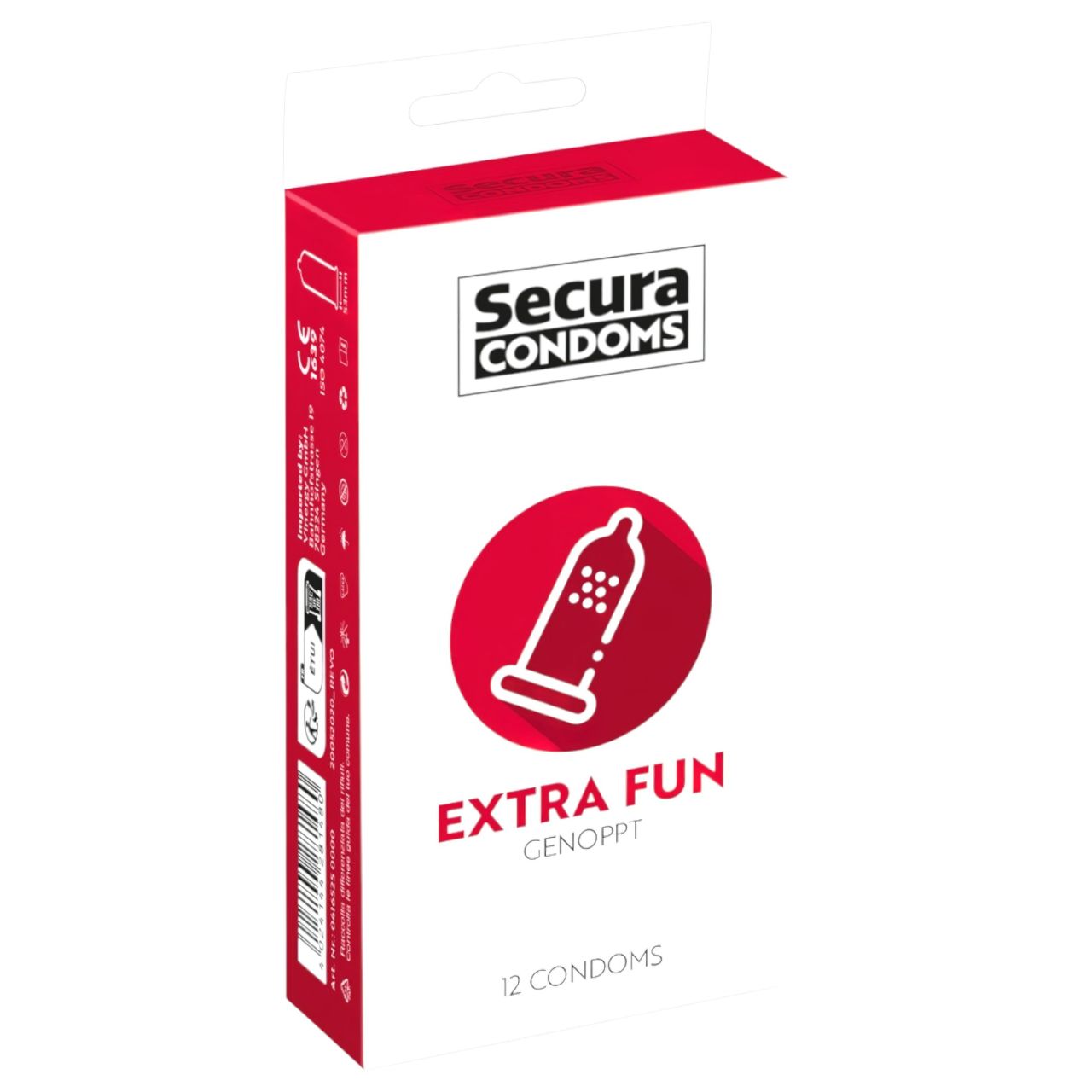 Secura Extra Fun - pontozott óvszer - 53 mm (12 db) Secura Extra Fun - pontozott óvszer - 53 mm (12 db)