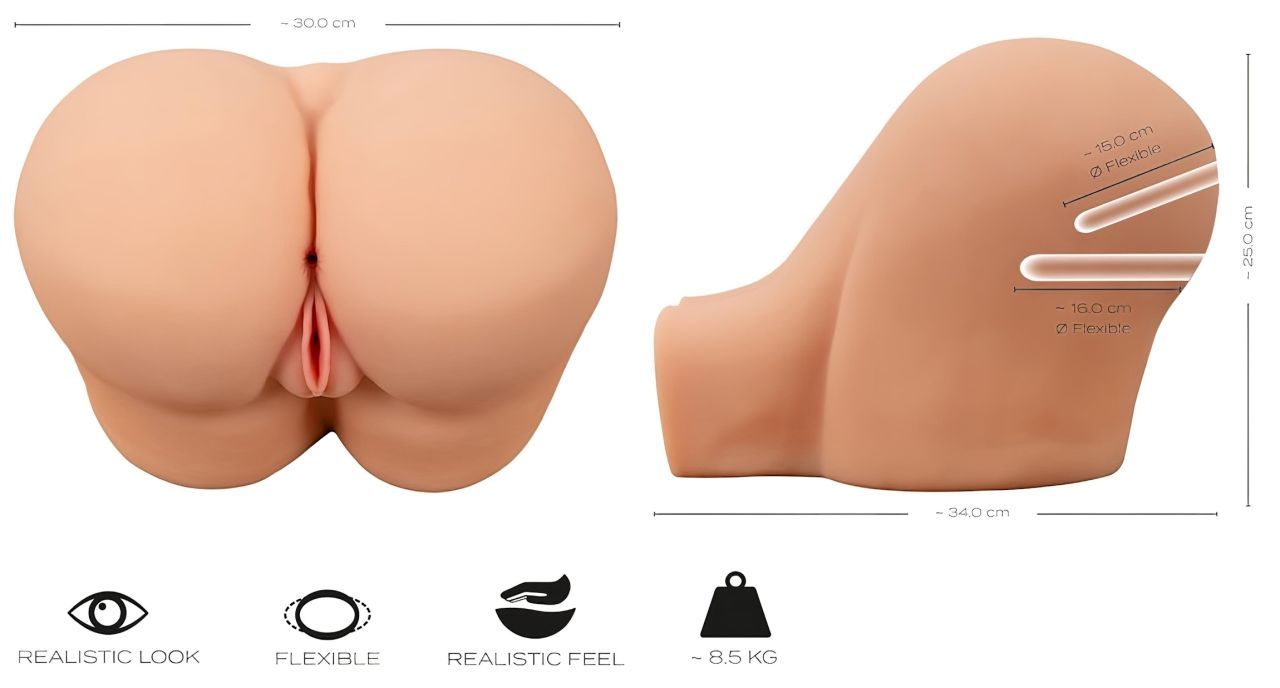 realistixxx Style V - élethű torzó maszturbátor