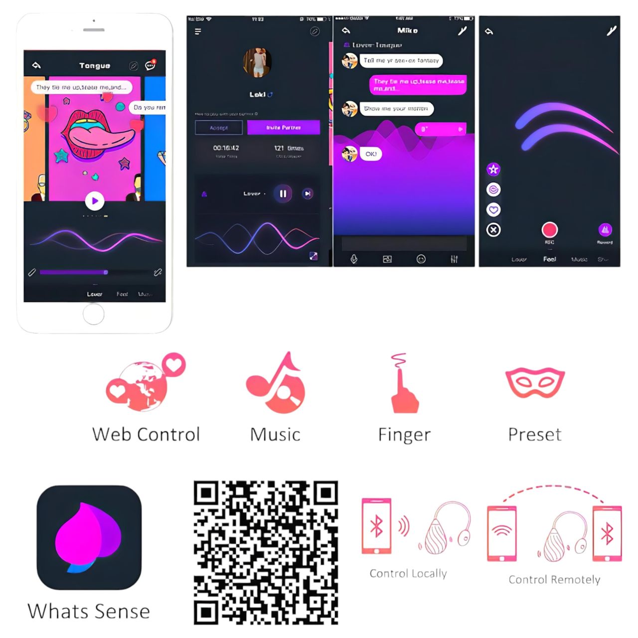 Magic Motion Sundae - hordható App-vezérelt vibrációs tojás (piros)