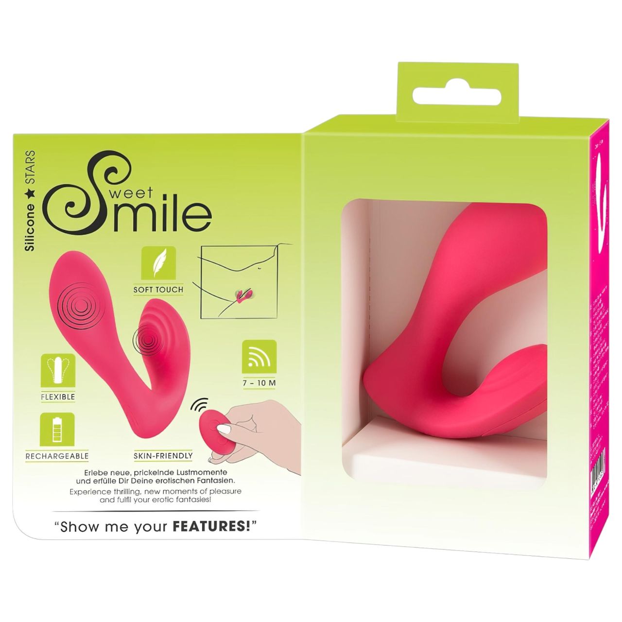 SMILE Panty - hordható akkus, rádiós 2in1 vibrátor (pink) SMILE Panty - hordható akkus, rádiós 2in1 vibrátor (pink)