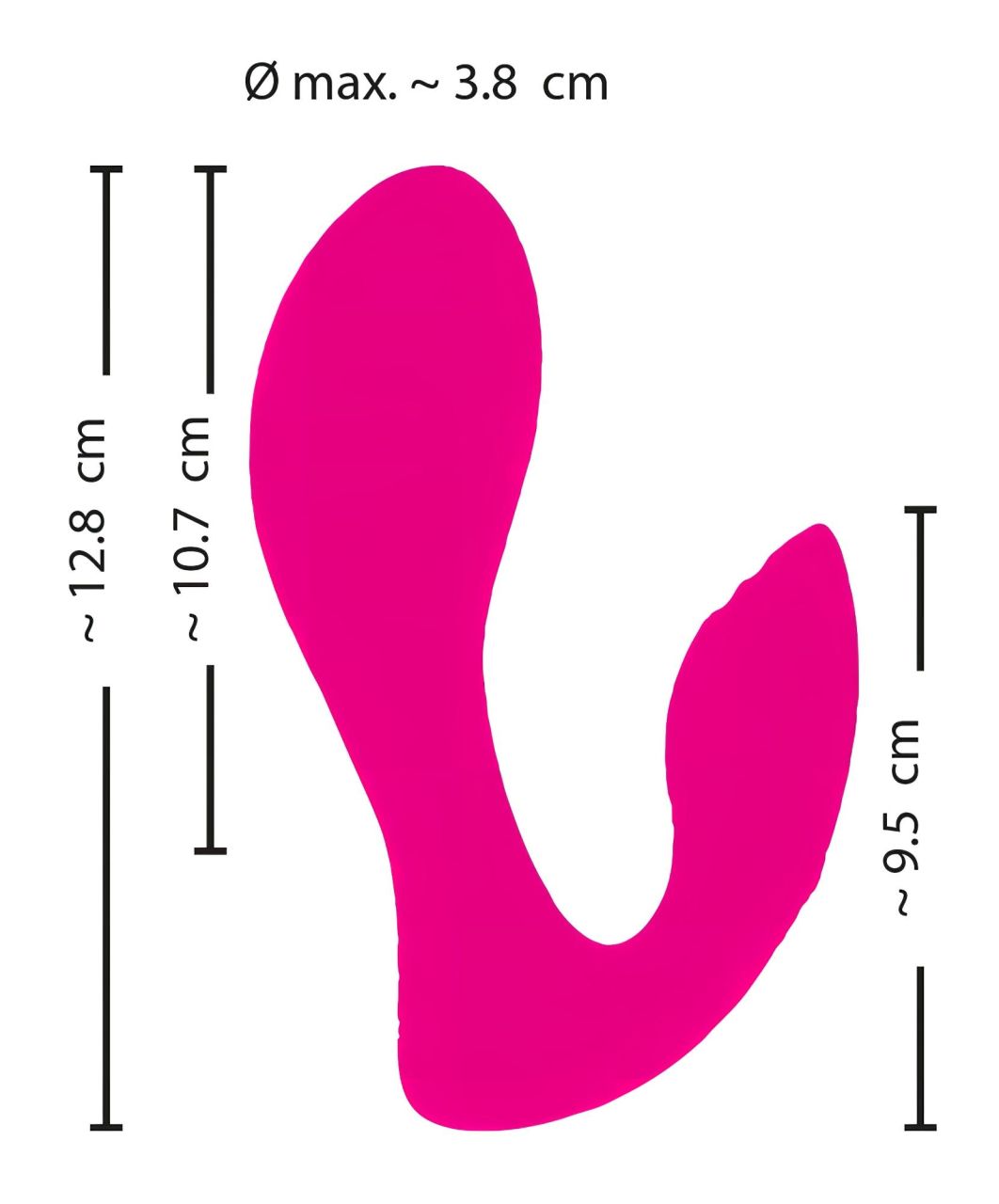 SMILE Panty - hordható akkus, rádiós 2in1 vibrátor (pink) SMILE Panty - hordható akkus, rádiós 2in1 vibrátor (pink)