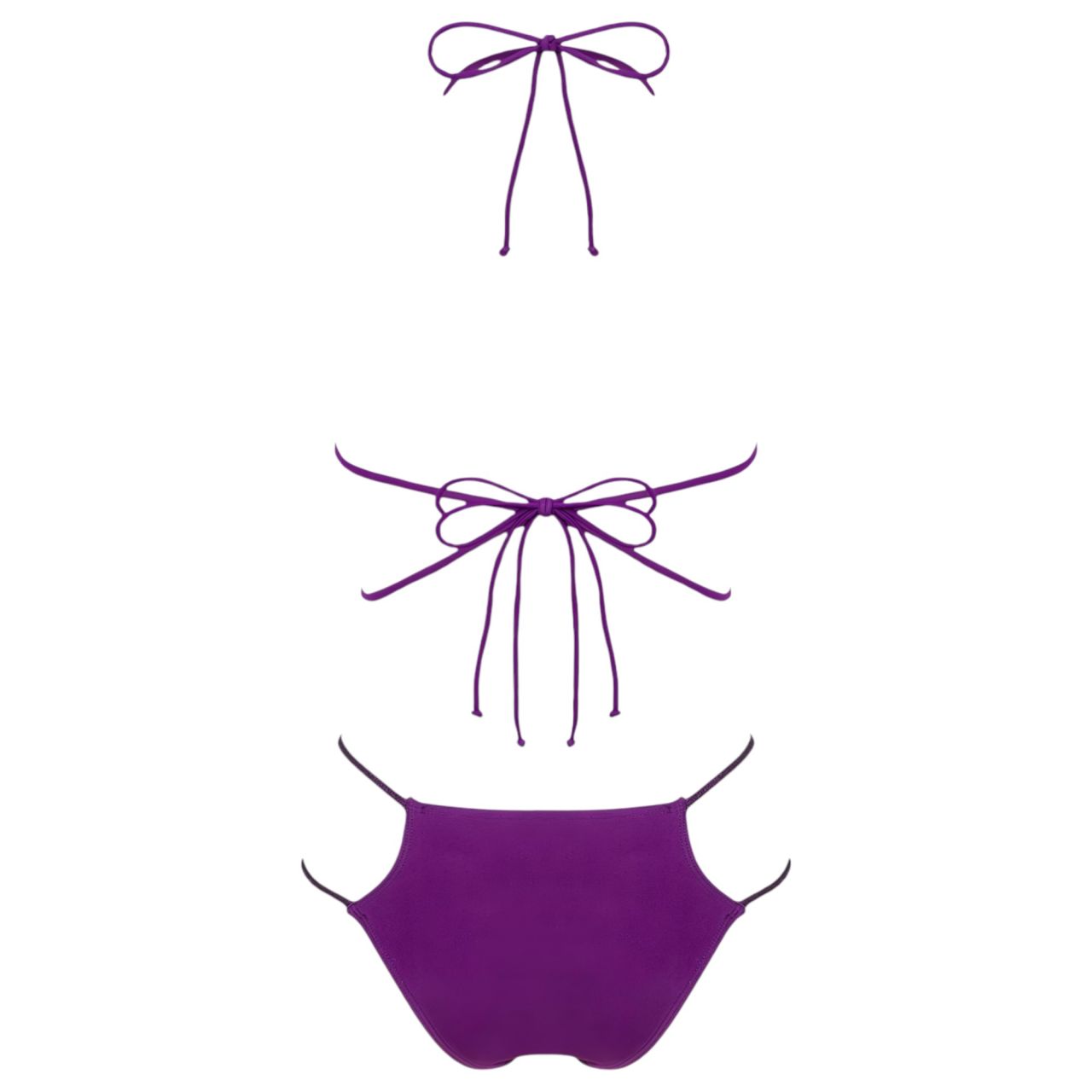 / Obsessive Balitta - fényes, nyakpántos bikini (lila)