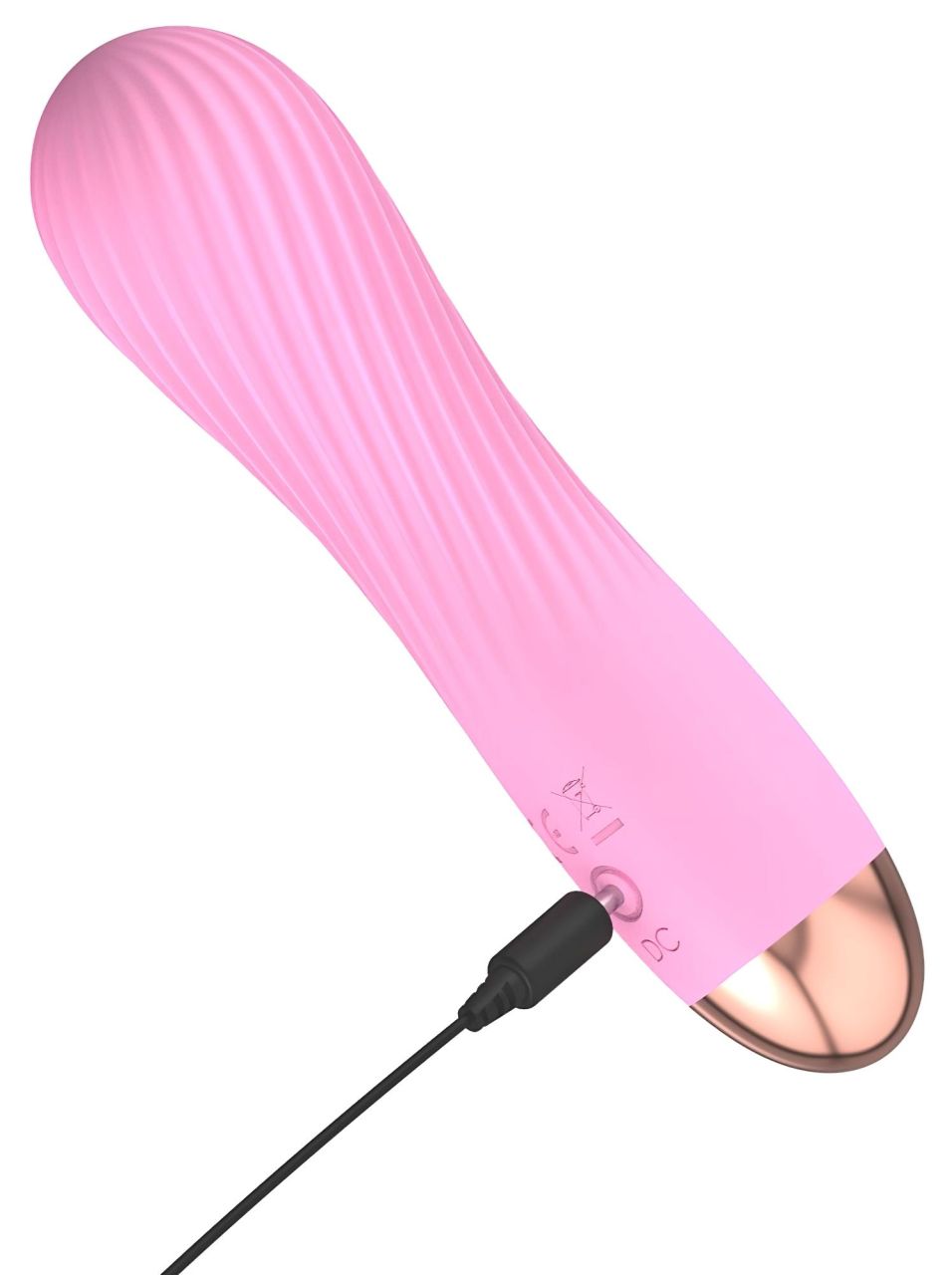 Cuties Mini - akkus, vízálló, spirál vibrátor (pink)