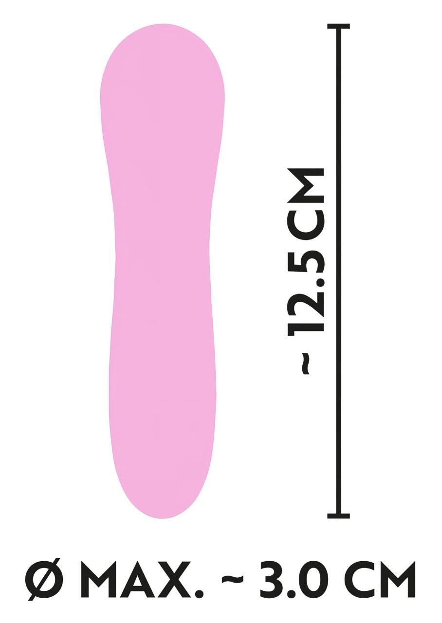 Cuties Mini - akkus, vízálló, spirál vibrátor (pink)
