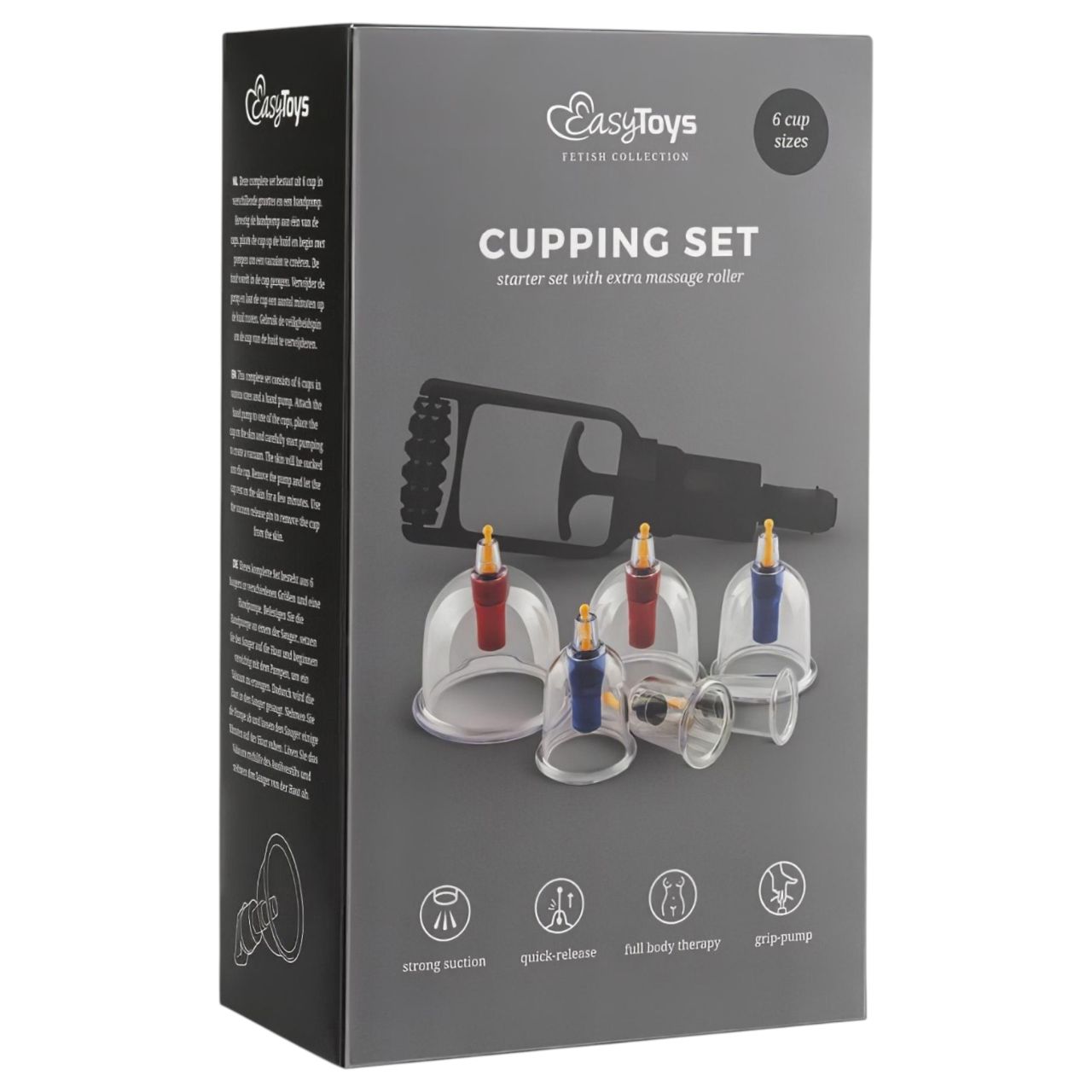EasyToys Cupping - szívó pumpa szett (6 részes)