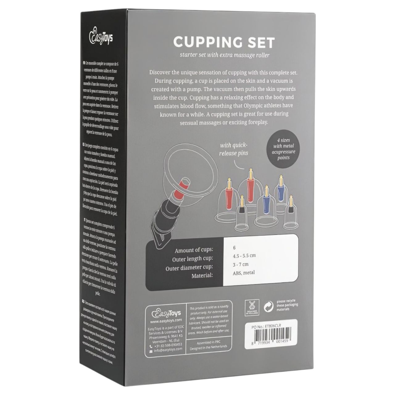 EasyToys Cupping - szívó pumpa szett (6 részes)