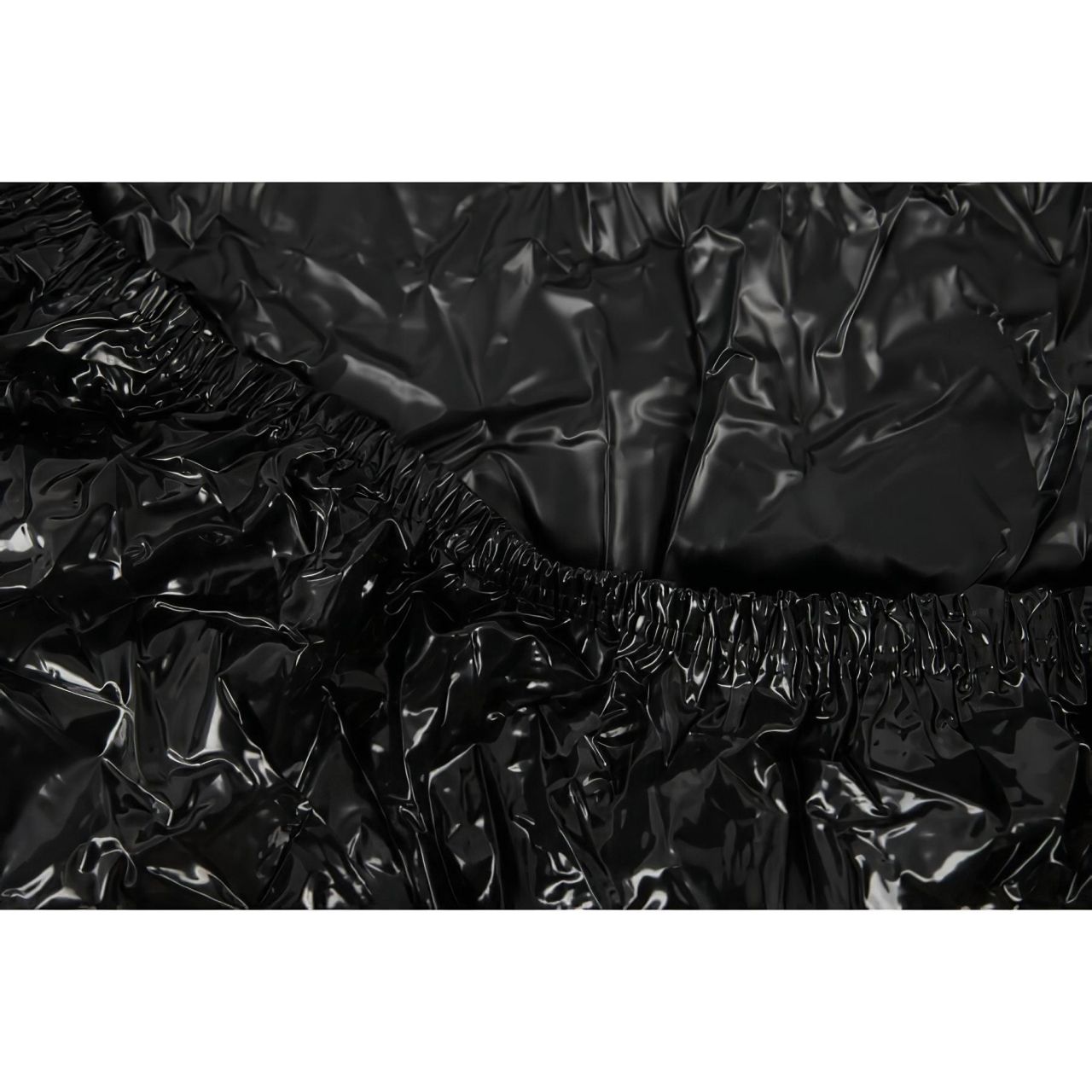 Fetish - lakk lepedő - gumis - 220 × 220 cm (fekete)