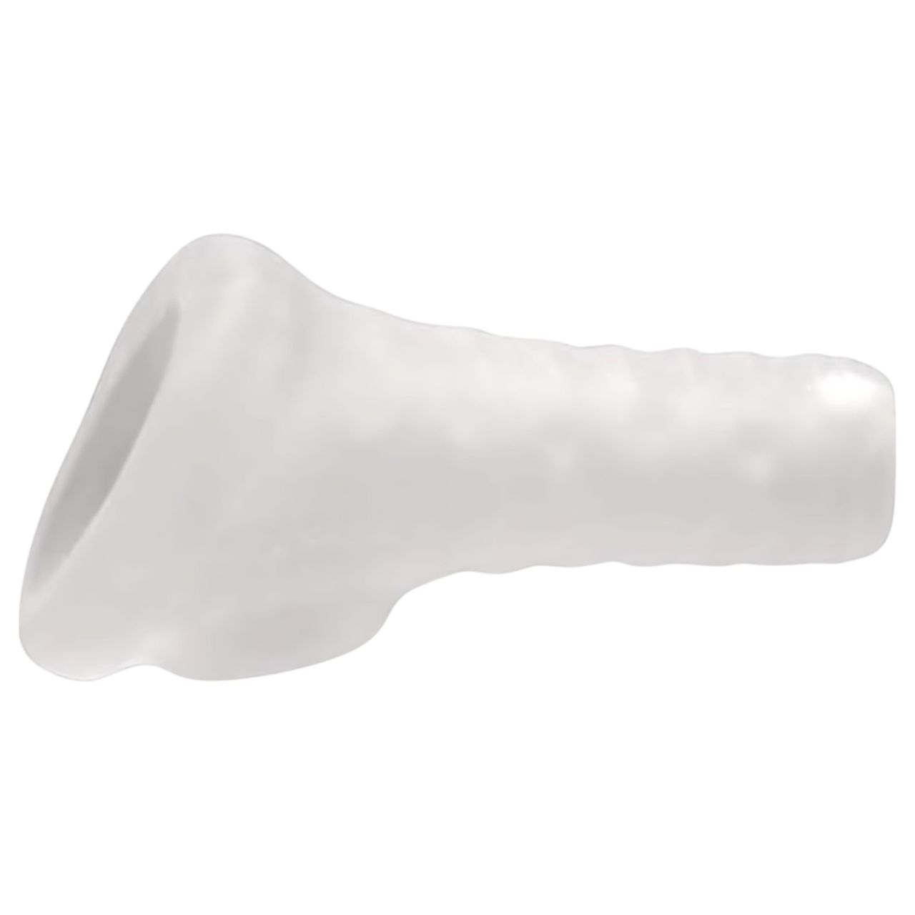 Perfect Fit Breeder - fehér nyitott végű, vastagító péniszköpeny (10 cm)