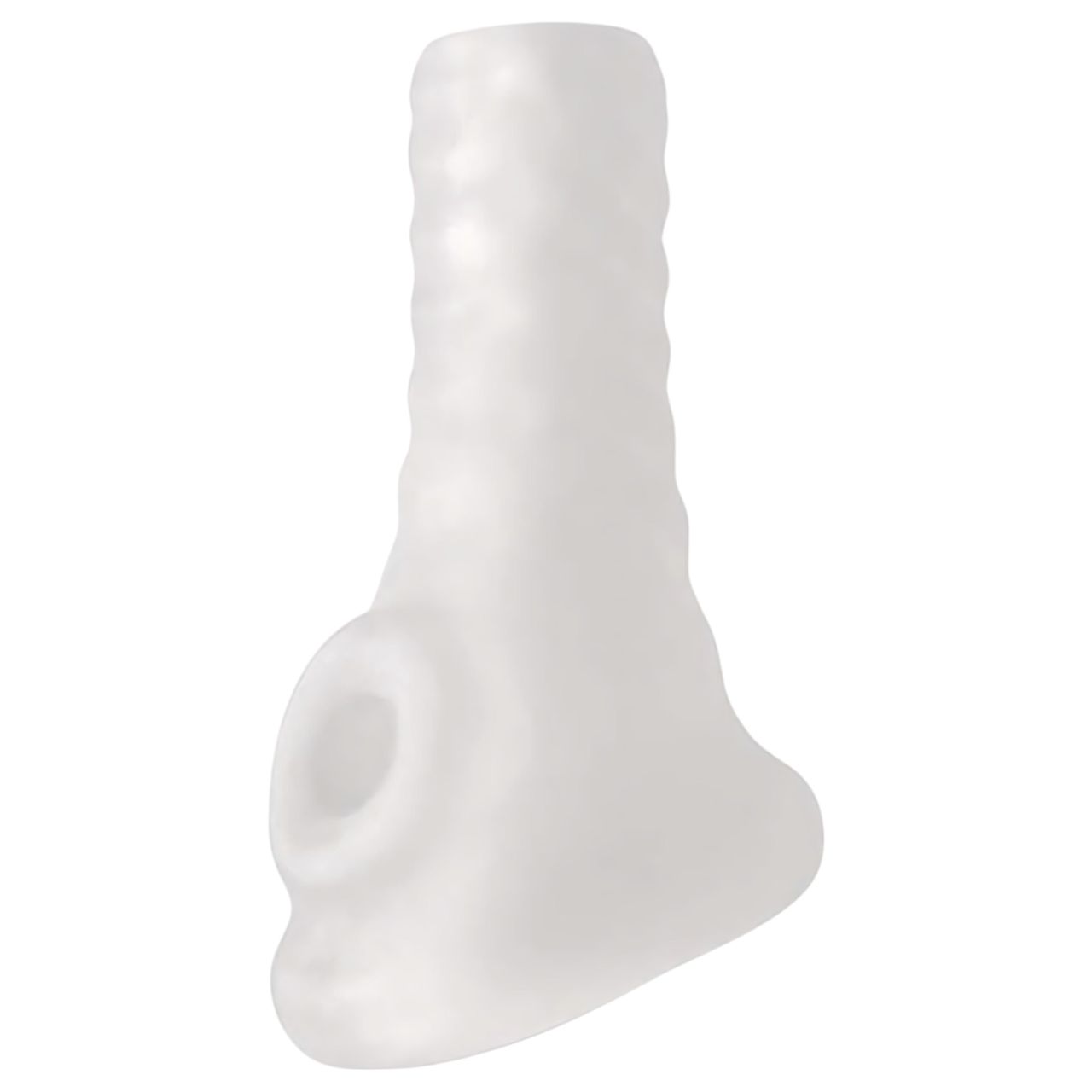 Perfect Fit Breeder - fehér nyitott végű, vastagító péniszköpeny (10 cm)