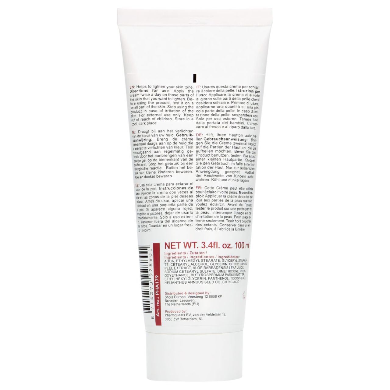 Pharmquests Gene White - bőrfehérítő krém (100 ml) Pharmquests Gene White - bőrfehérítő krém (100 ml)