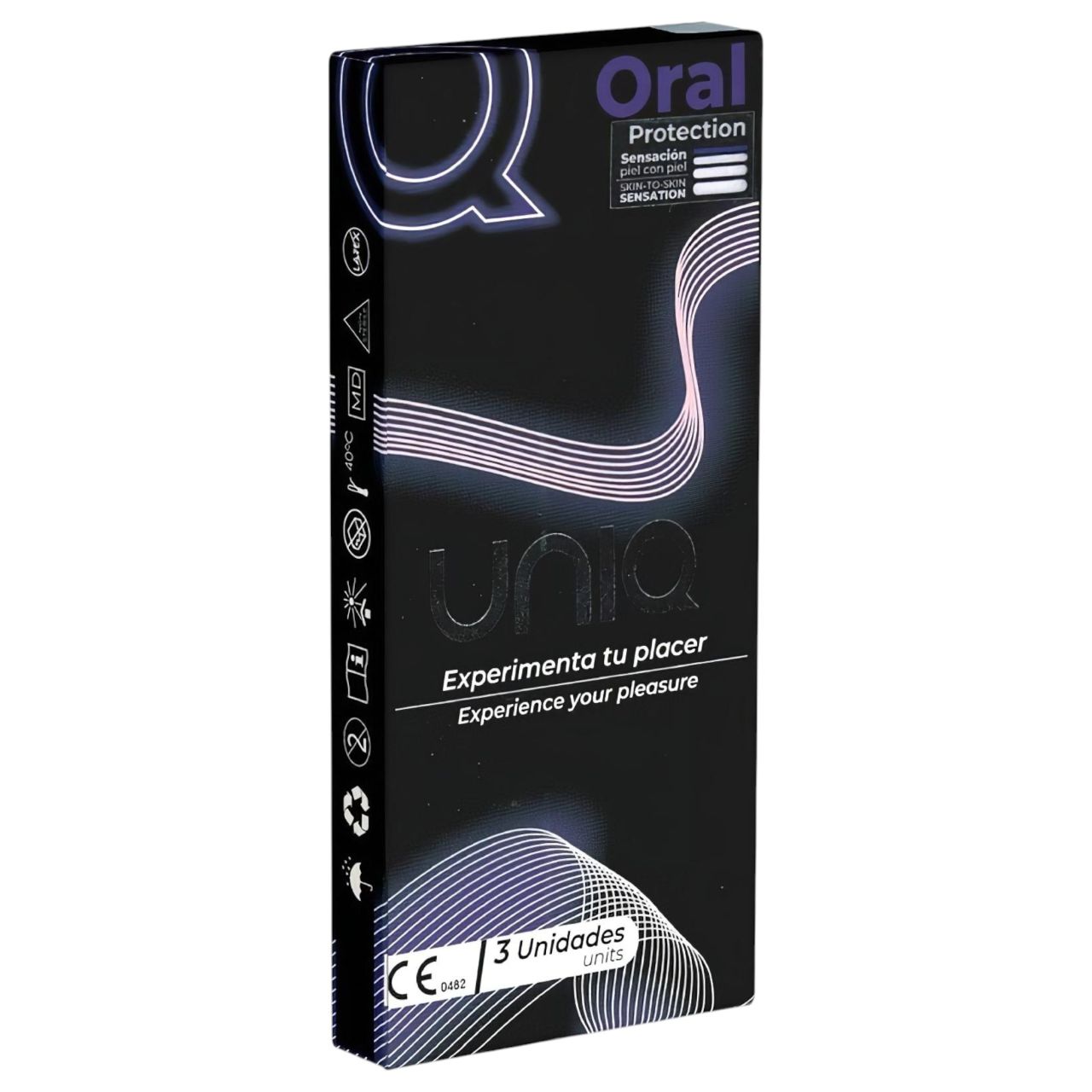Uniq - latexmentes orál óvszer (3 db)