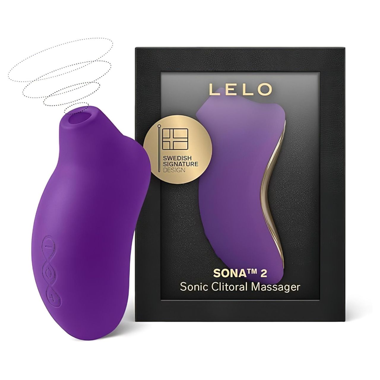 LELO Sona 2 - hanghullámos csiklóizgató (lila)