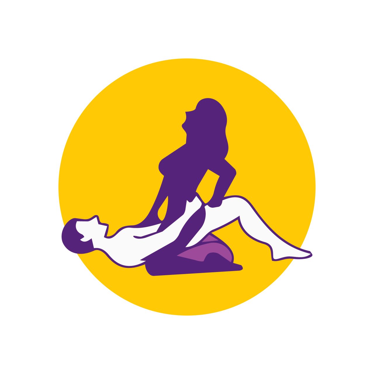 Desirel Magic Pillow - felfújható ék szexpárna (sötétlila)