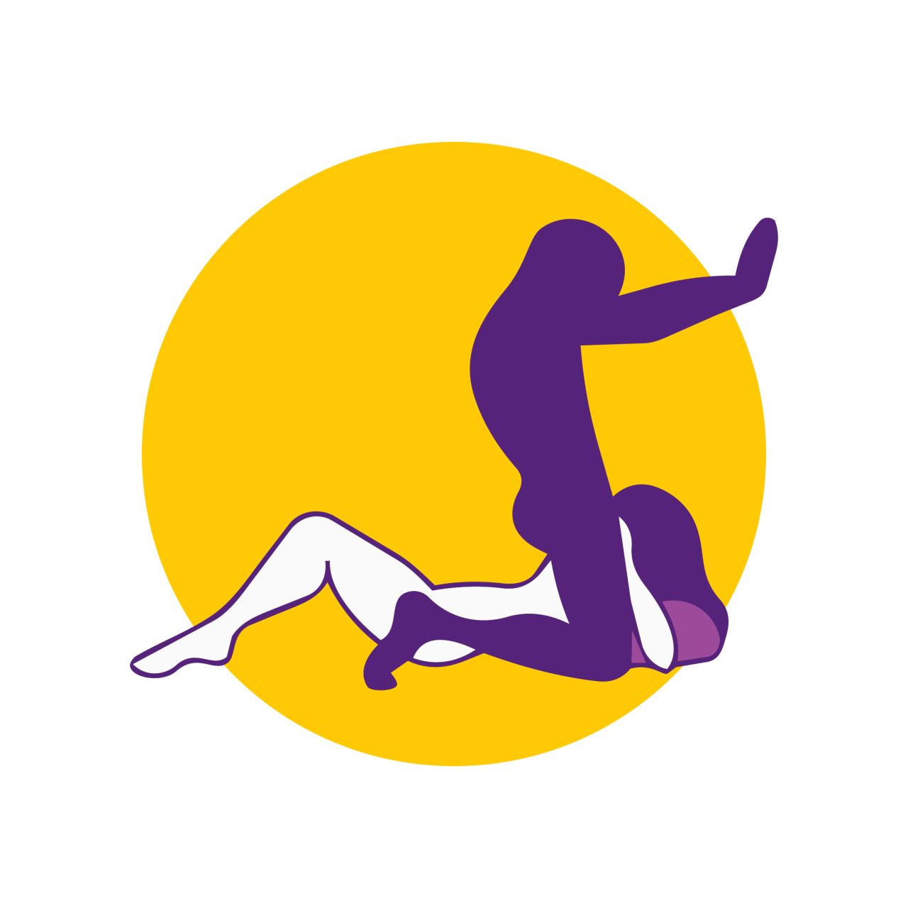 Desirel Magic Pillow - felfújható ék szexpárna (sötétlila)