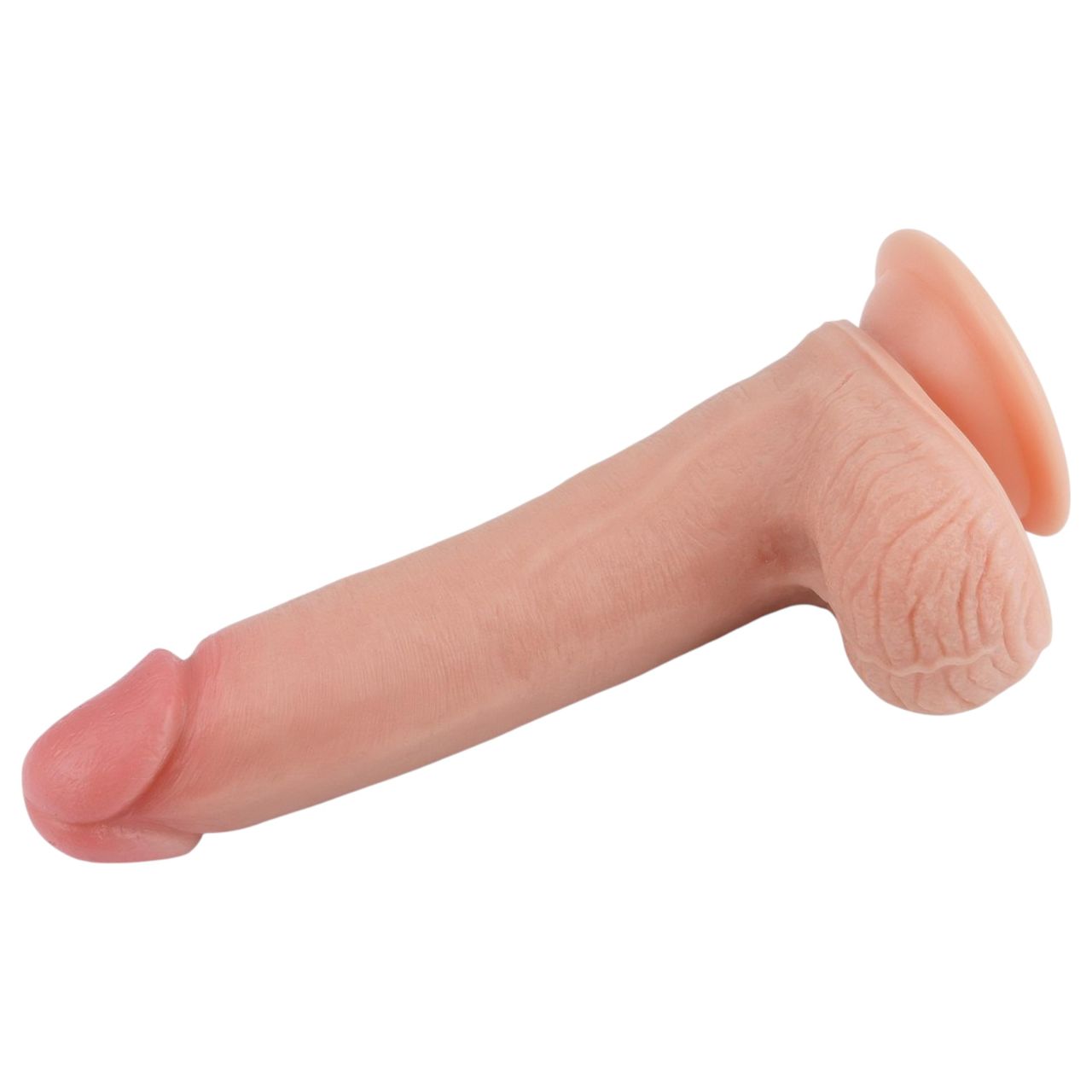 Lovetoy Nature Cock - kétrétegű élethű dildó - 20 cm (testszínű)