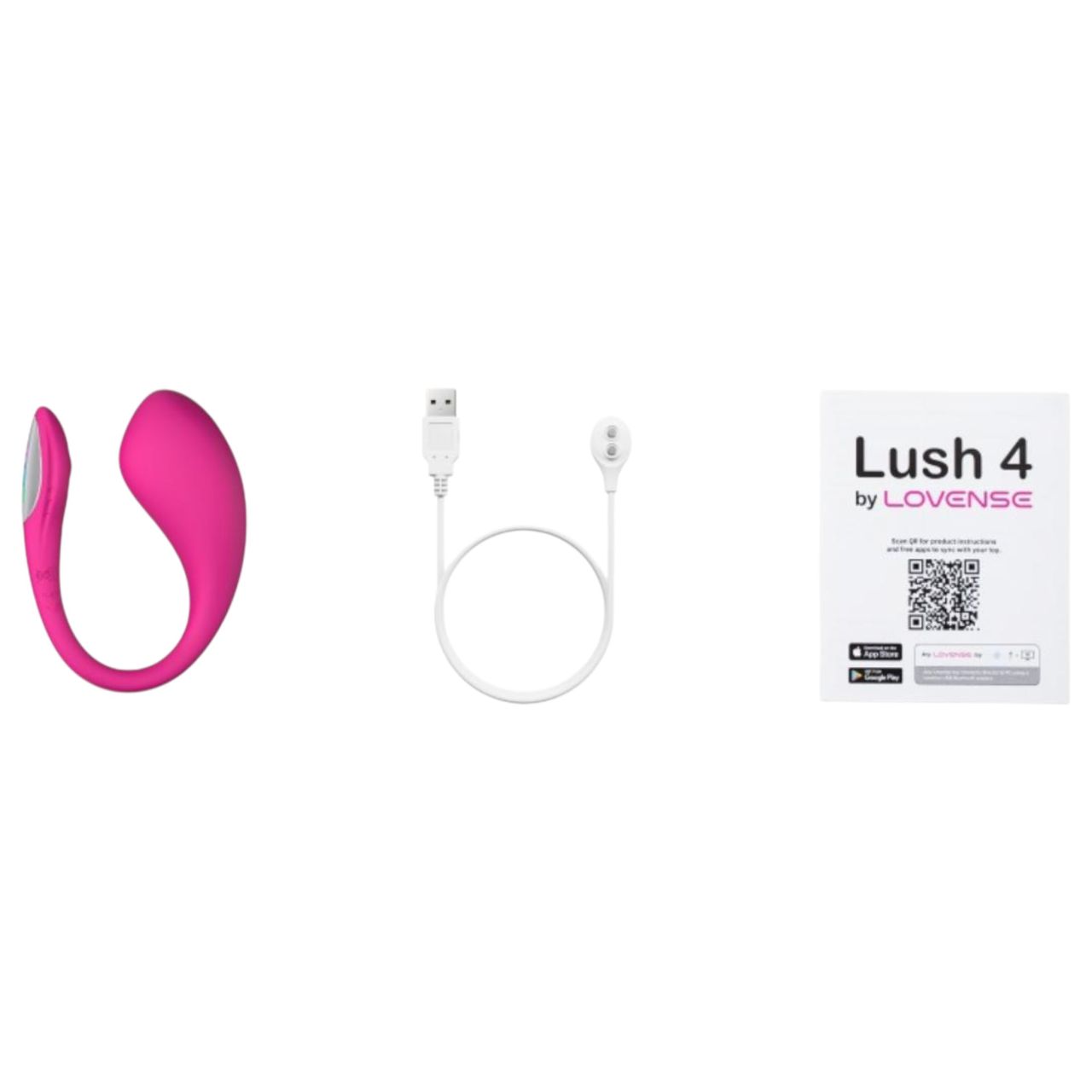 Lovense Lush 4 - hordható App-vezérelt vibrációs tojás (pink)