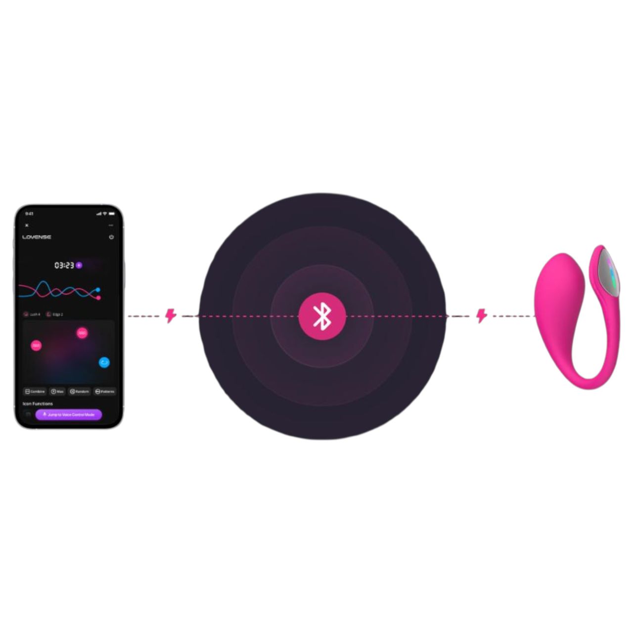 Lovense Lush 4 - hordható App-vezérelt vibrációs tojás (pink)