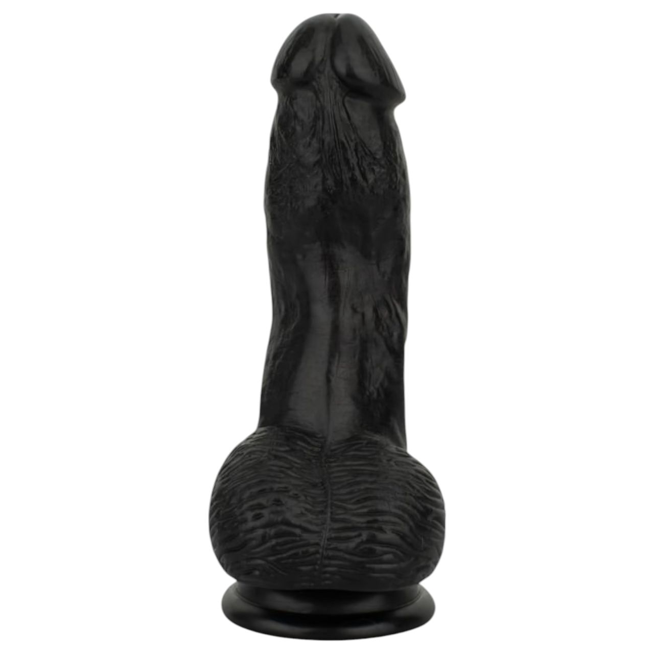 EasyToys - élethű herés dildó - 12 cm (fekete) EasyToys - élethű herés dildó - 12 cm (fekete)
