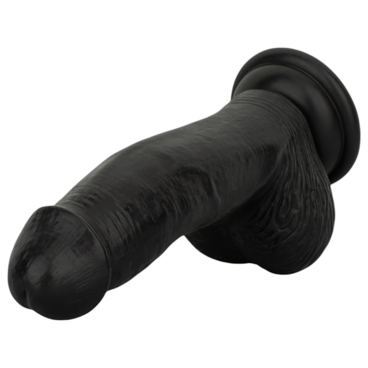 EasyToys - élethű herés dildó - 12 cm (fekete) EasyToys - élethű herés dildó - 12 cm (fekete)