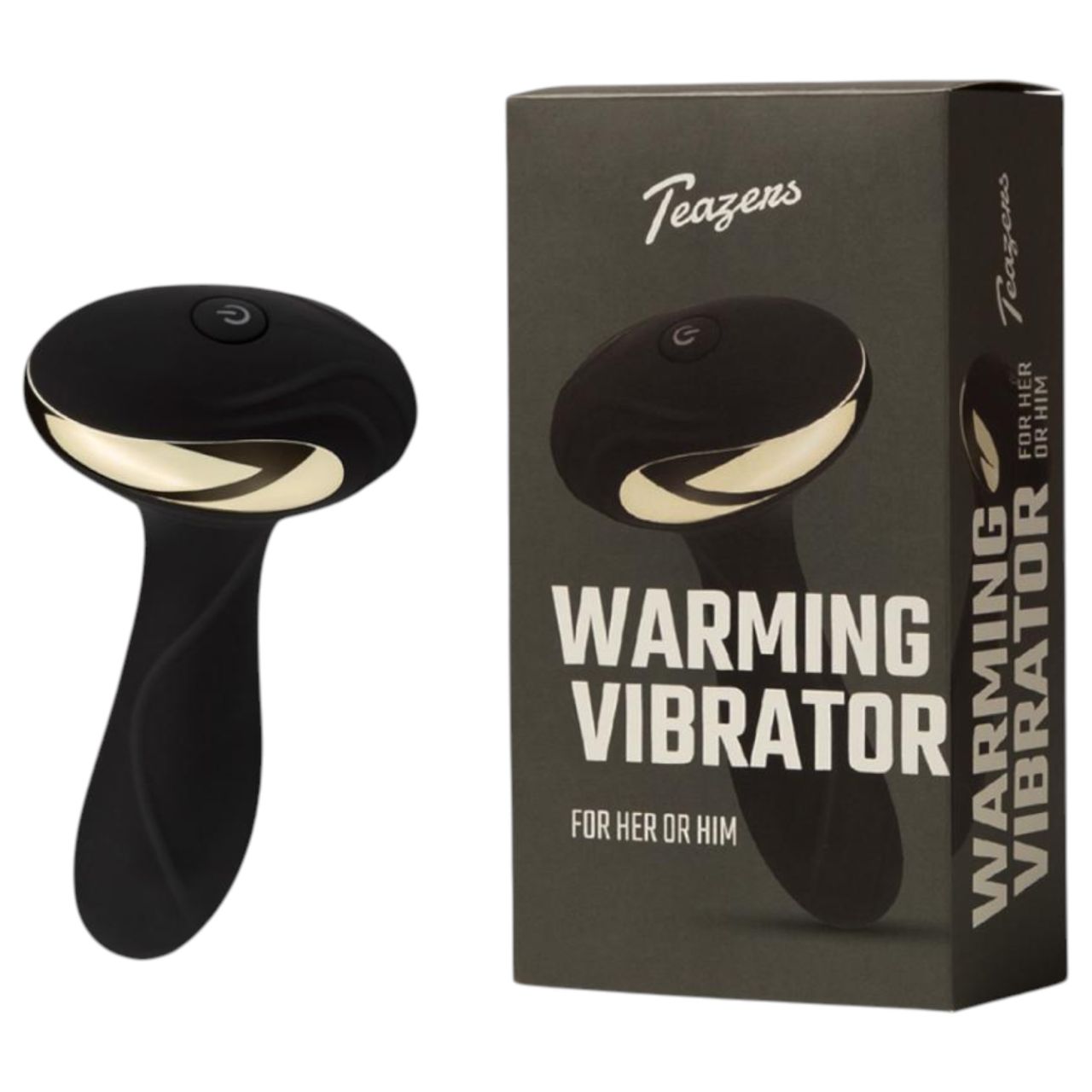 Teazers - fűthető anális vibrátor és prosztata stimulátor (fekete)
