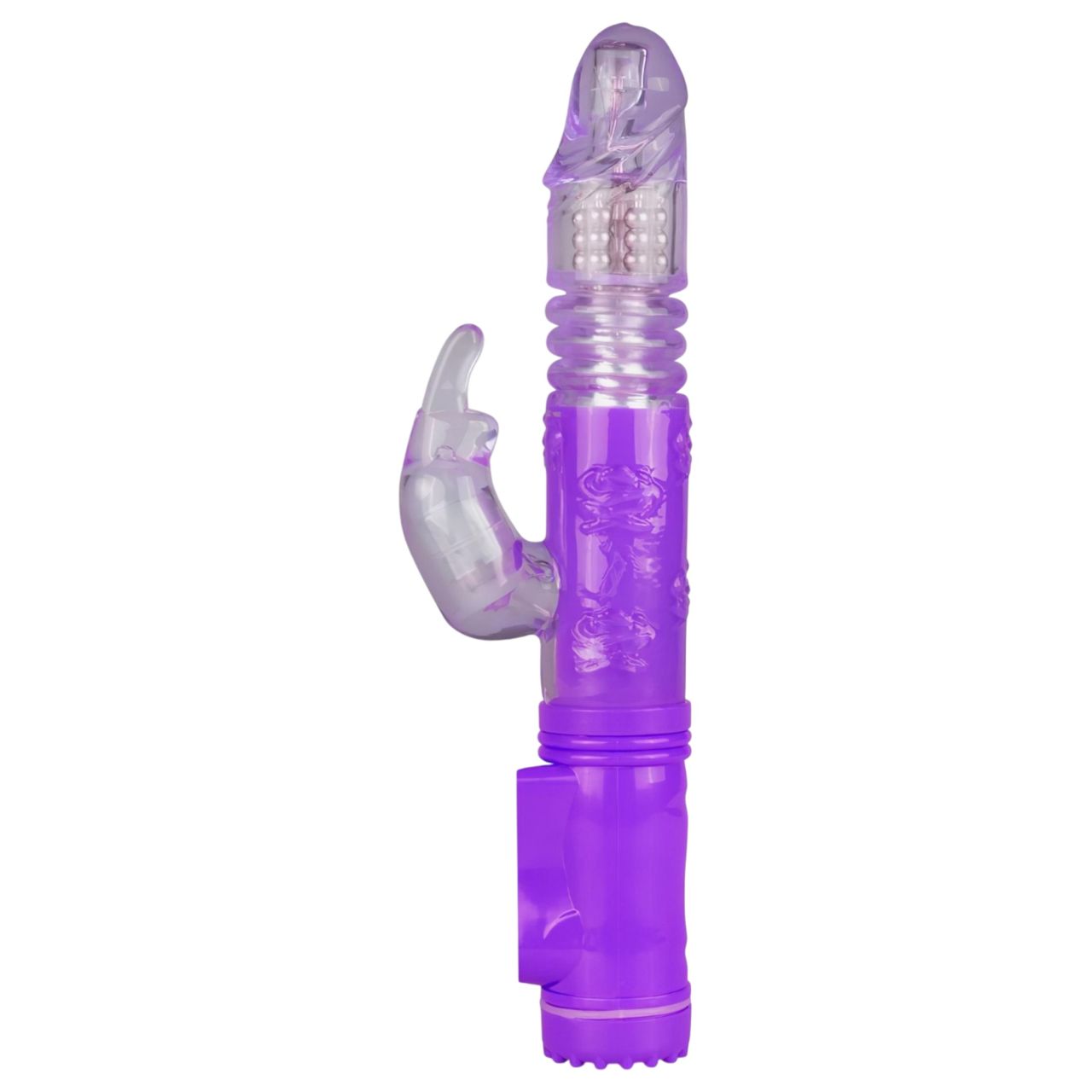 EasyToys Bunny - lökő-forgó vibrátor csiklókarral (lila)