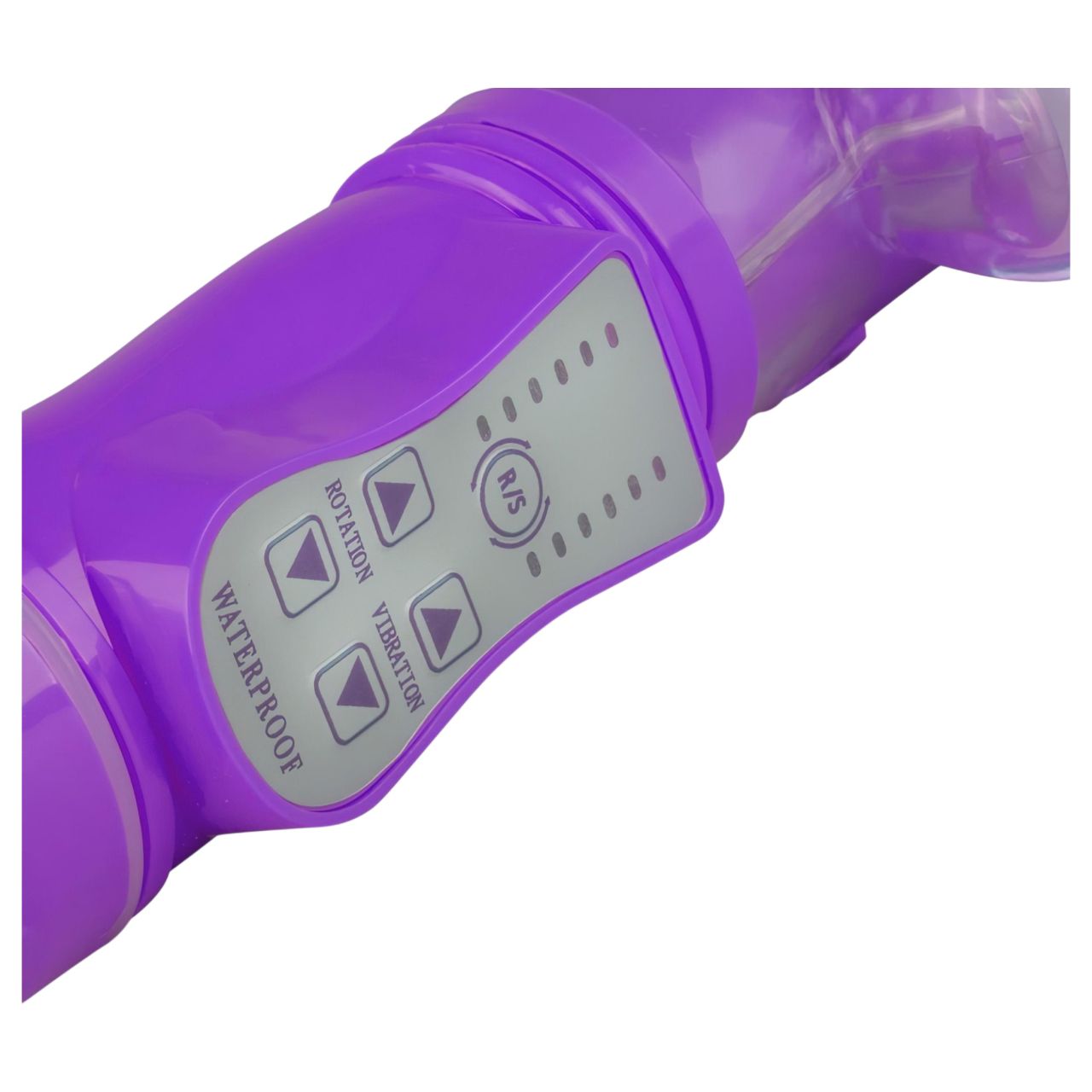 EasyToys Bunny - lökő-forgó vibrátor csiklókarral (lila)