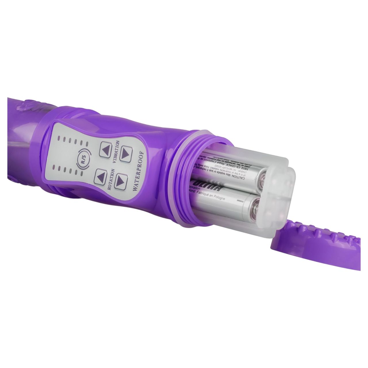 EasyToys Bunny - lökő-forgó vibrátor csiklókarral (lila)