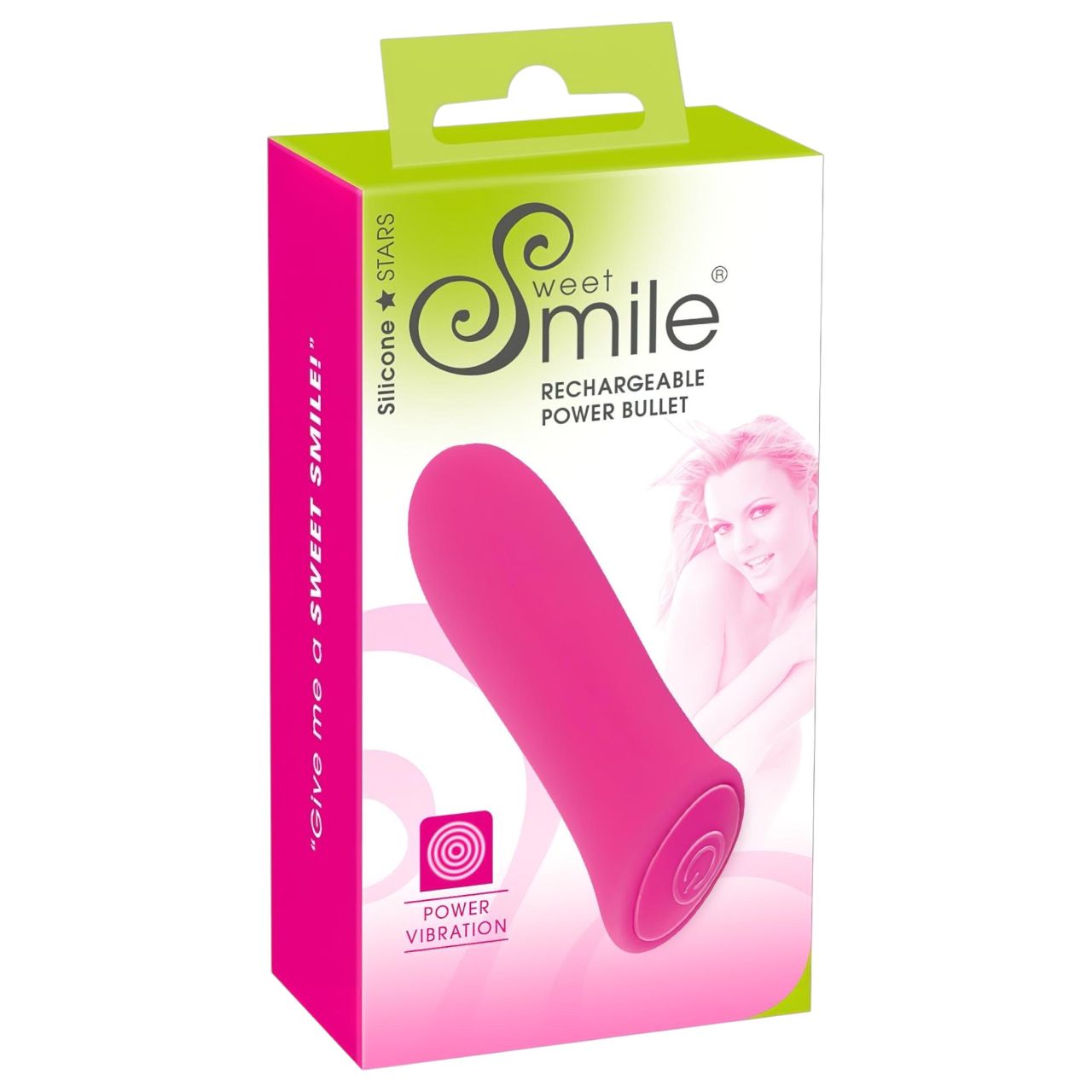 SMILE Power Bullet - akkus, extra erős kis rúdvibrátor (pink)