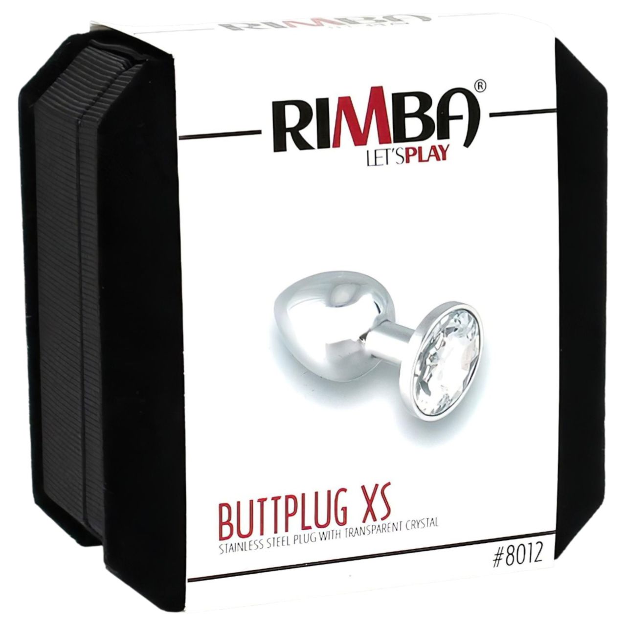 Rimba XS - átlátszó köves, fém butt plug (ezüst) Rimba XS - átlátszó köves, fém butt plug (ezüst)