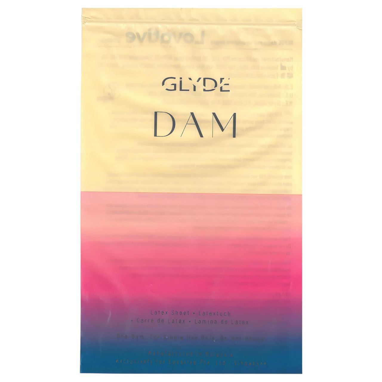 GLYDE - vanília ízű vegán latex nyalókendő orális szexhez (4 db) GLYDE - vanília ízű vegán latex nyalókendő orális szexhez (4 db)